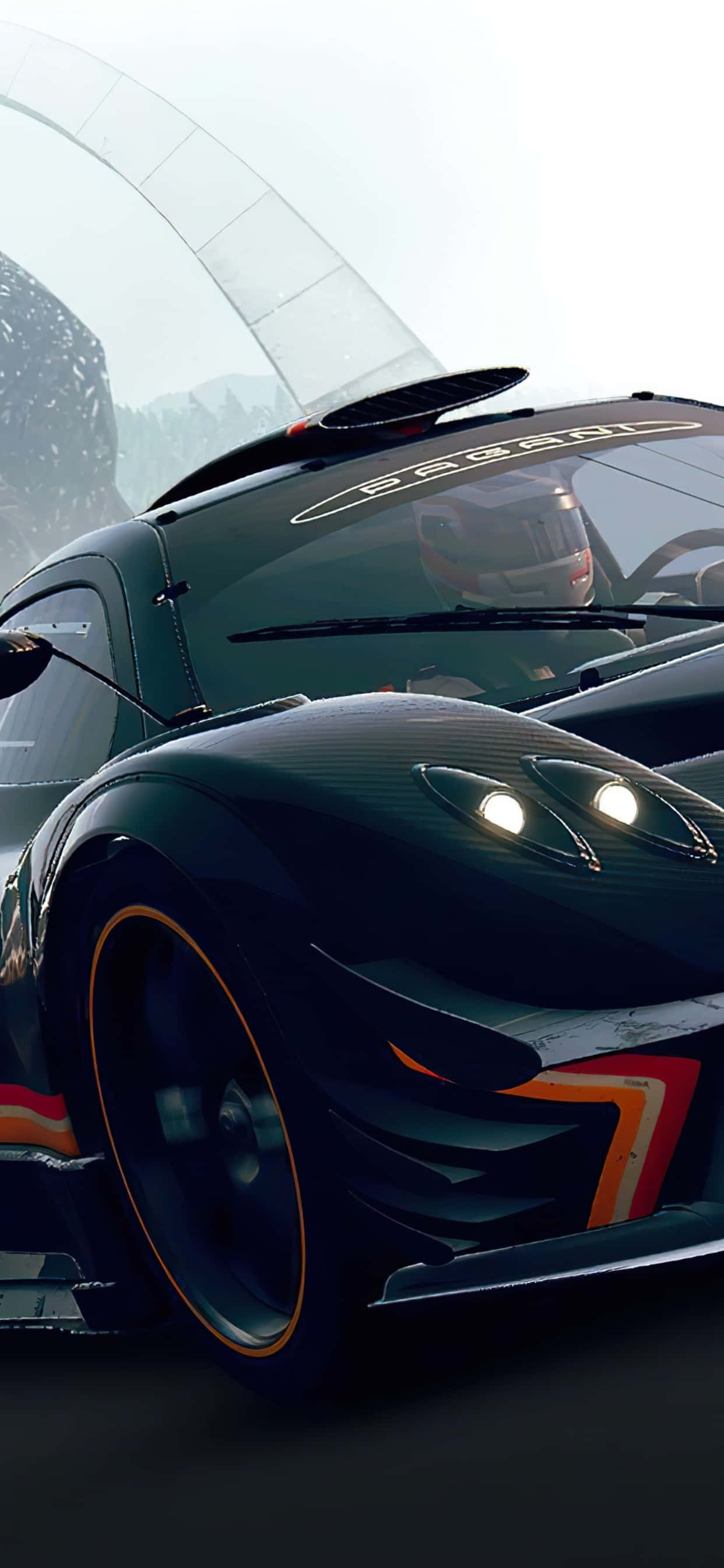 iPhone X Grid Autosport Arka Planı ve Yarış Pilotu Duvar Kağıdı
