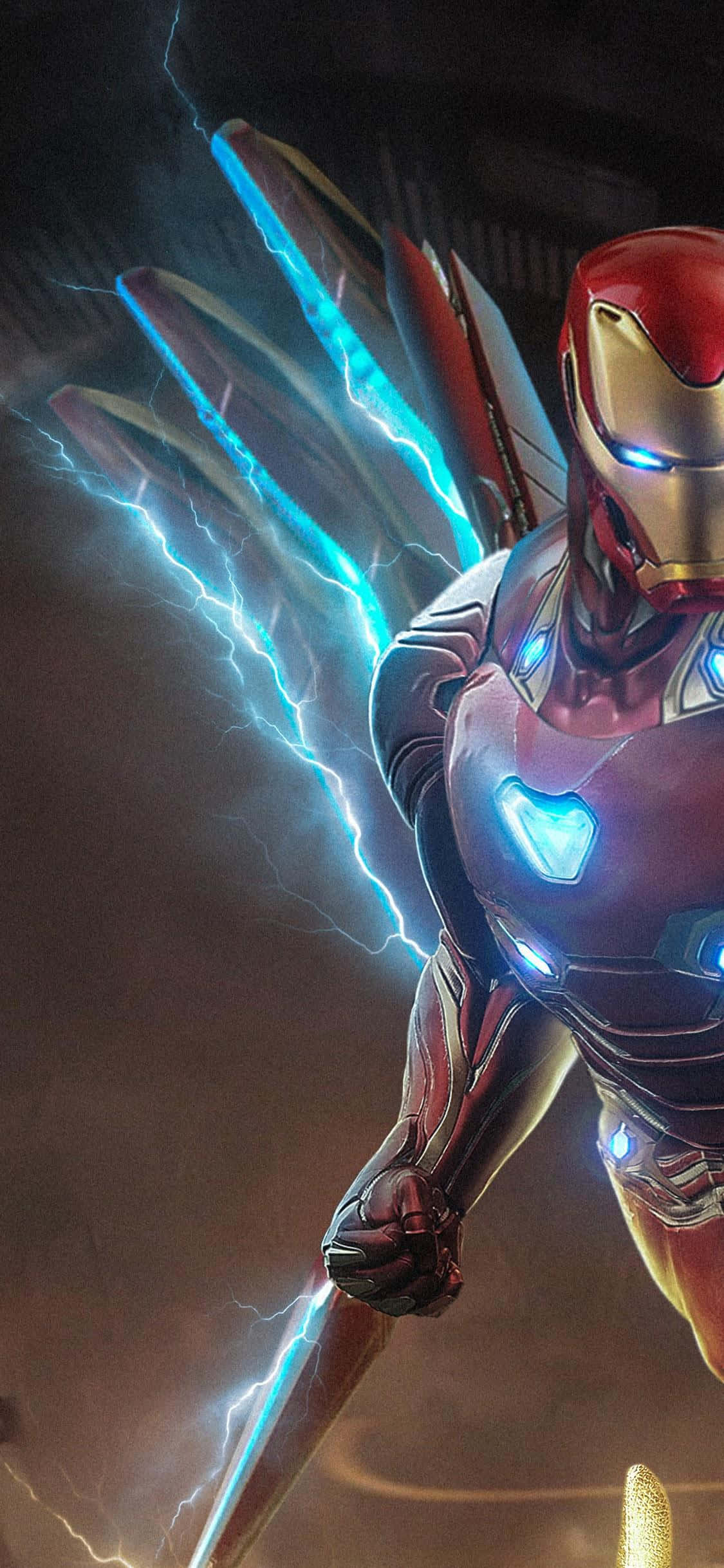 iPhone X için şık Iron Man görünümü Duvar Kağıdı