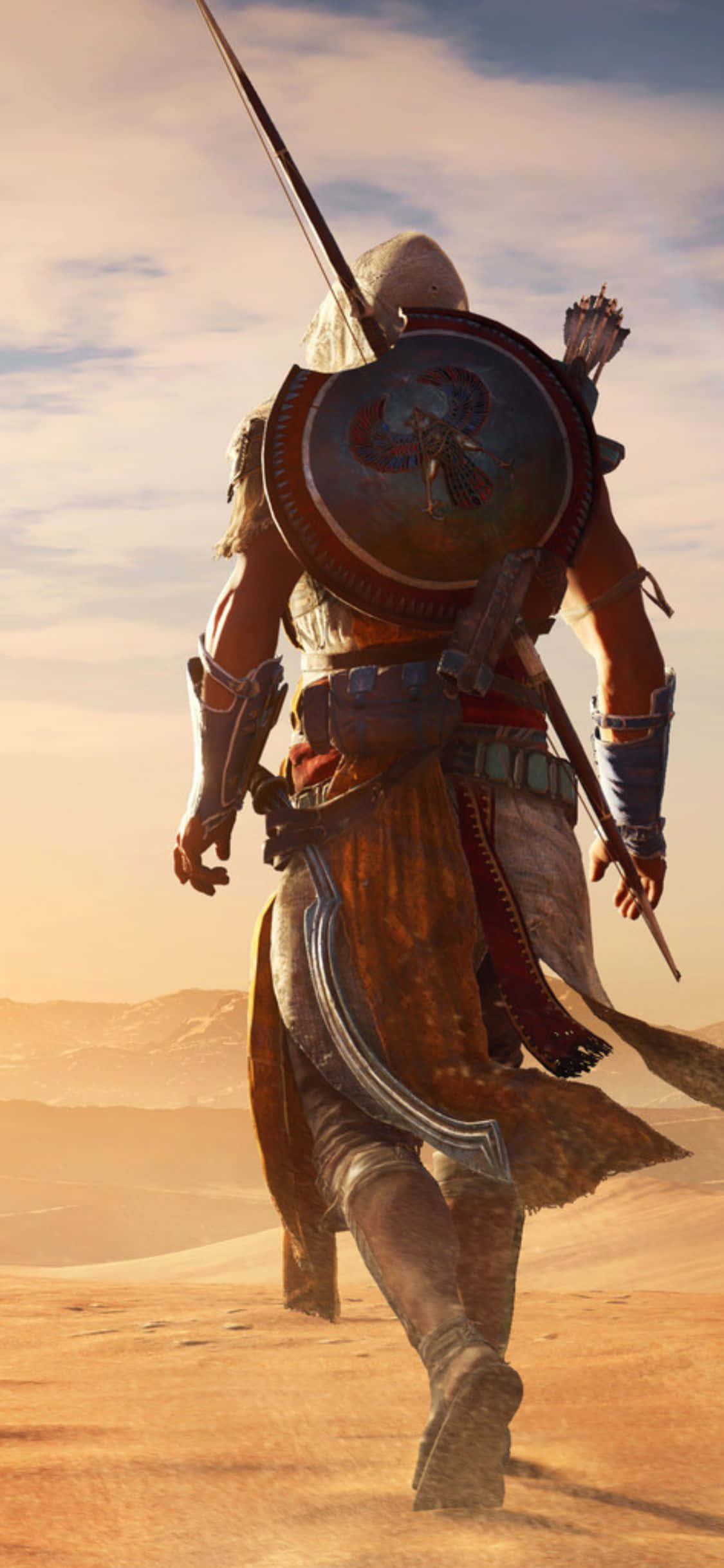 iPhone X'in Assassin's Creed Origins'inde Büyük Piramitlere Tırman! Duvar Kağıdı