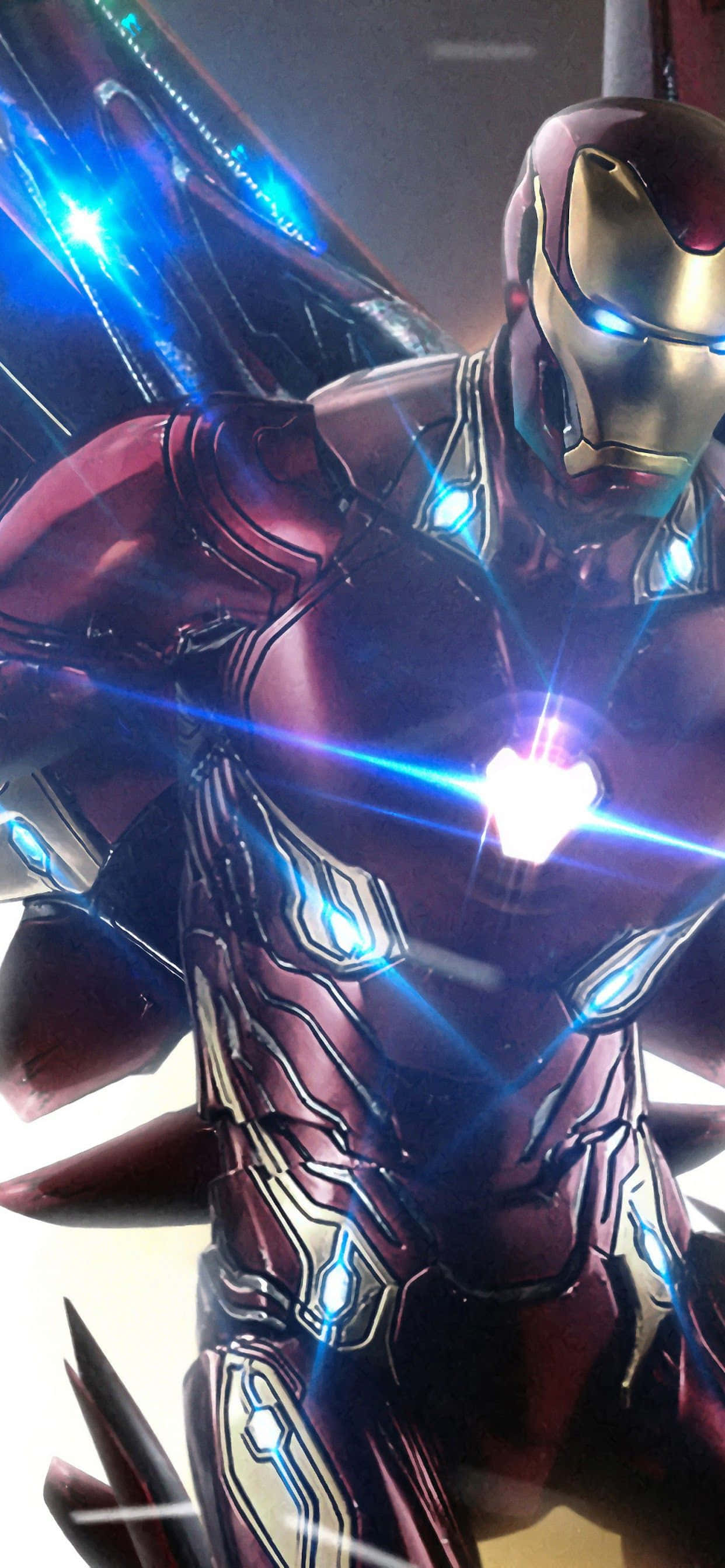Iron Man Sürümü iPhone X ile Milyarder Playboy Hayırsever Gibi Yaşayın Duvar Kağıdı