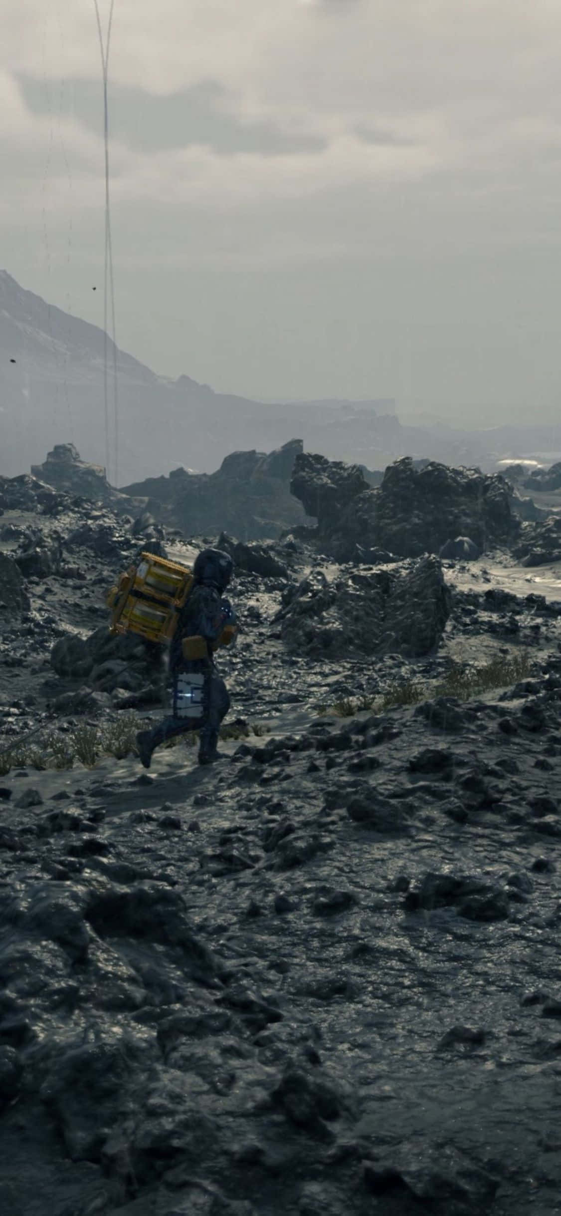 'iPhone X'inizde Death Stranding'in kıyamet sonrası dünyasını keşfedin!' Duvar Kağıdı