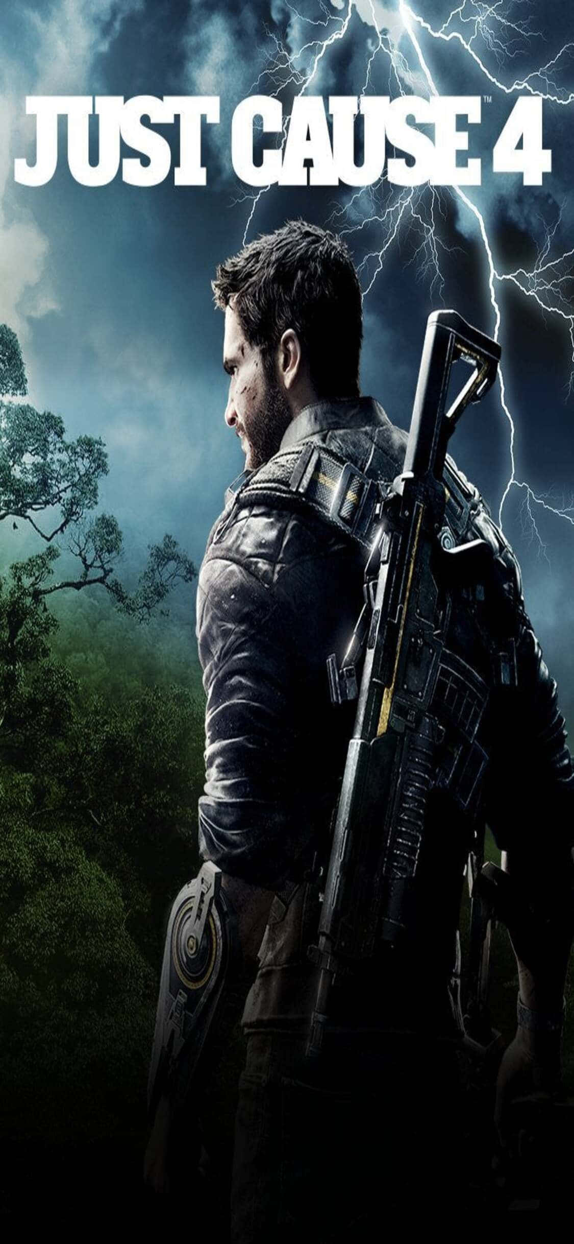 iPhone X'inizde Just Cause 4 ile Kaosun Kralı Olun Duvar Kağıdı