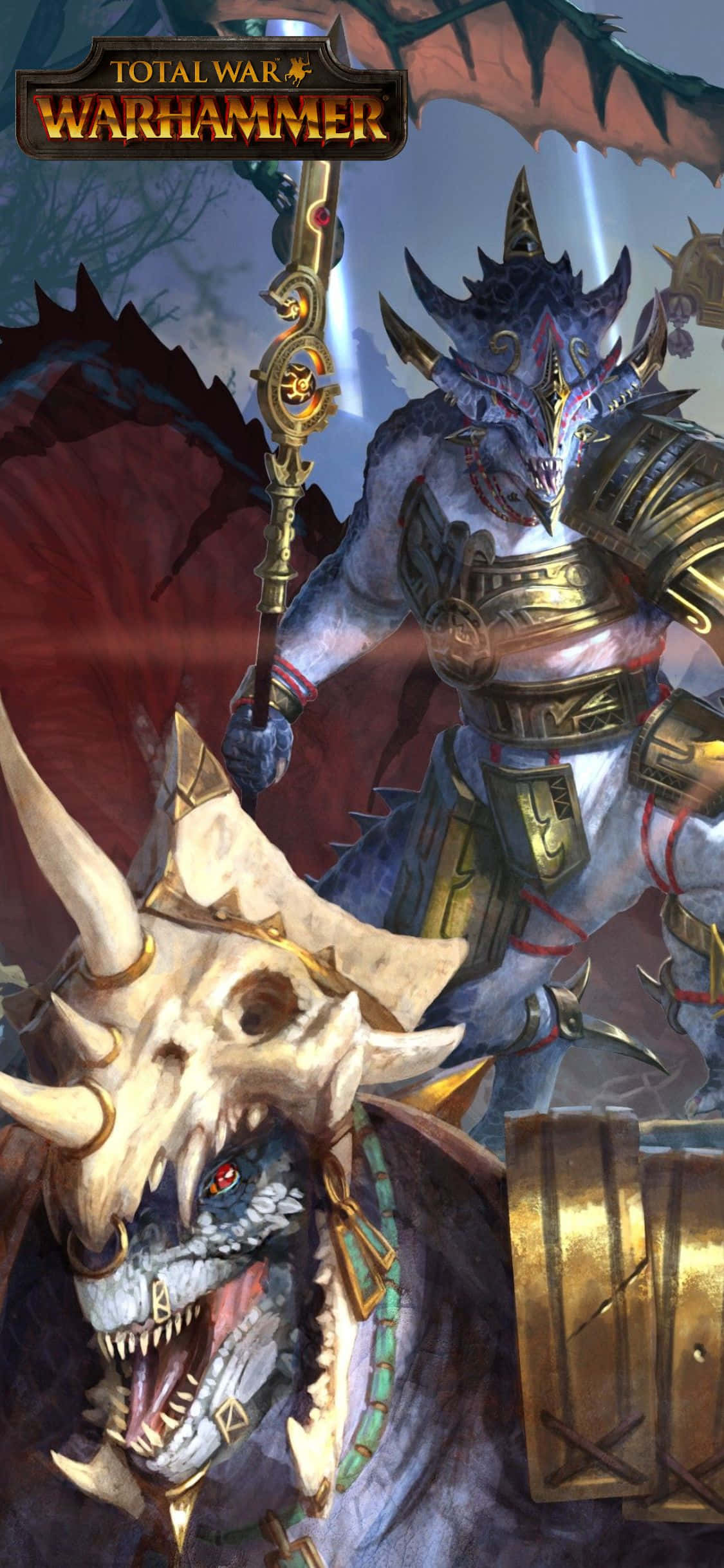 iPhone X'inizde Total War Warhammer'ın Savaşla Harap Olmuş Topraklarını Keşfedin Duvar Kağıdı