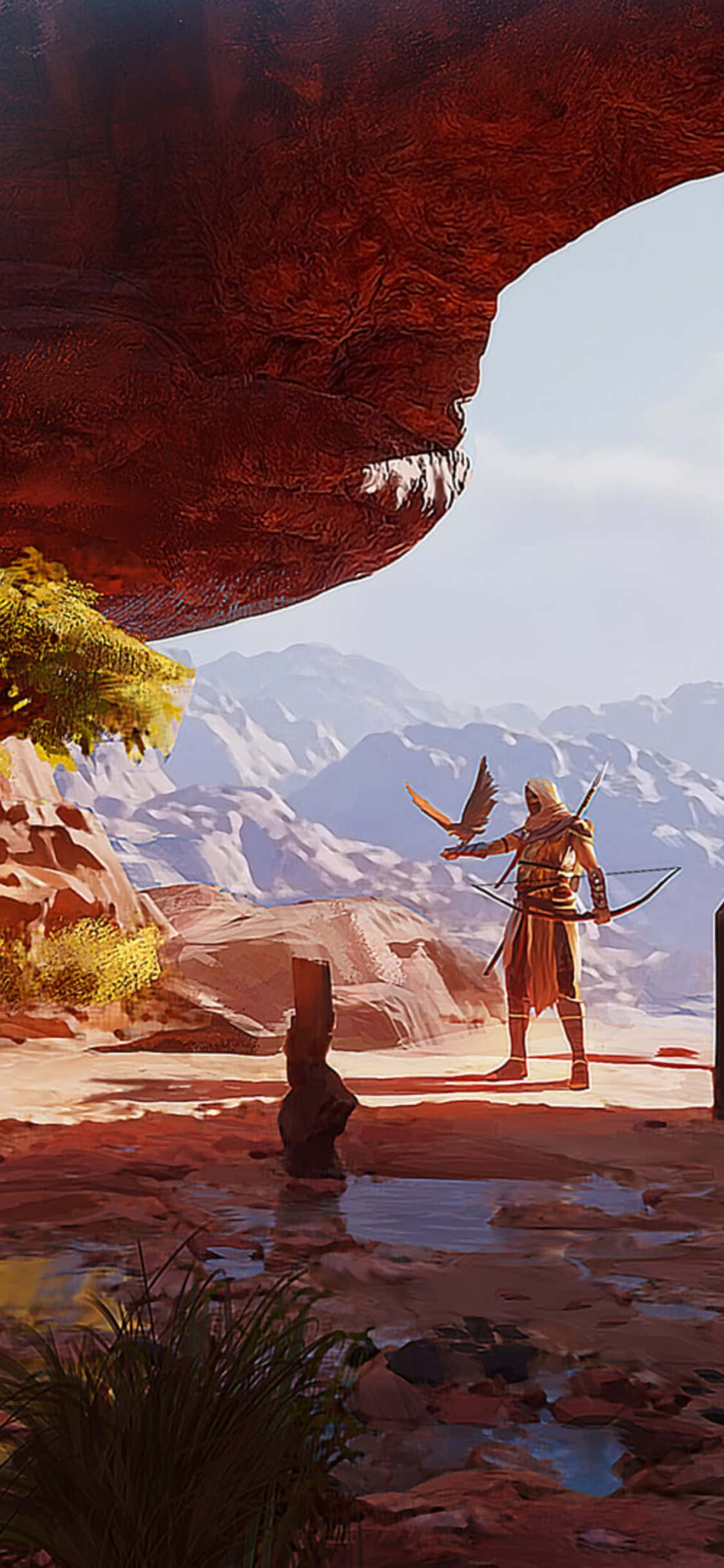 iPhone X'inizde Assassin's Creed Origins macerasını deneyimleyin Duvar Kağıdı
