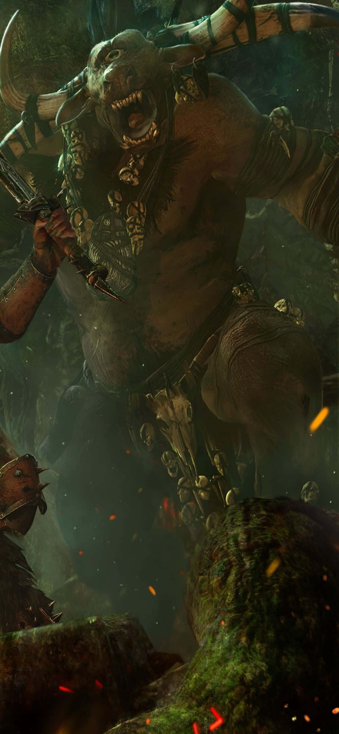 iPhone X'inizde Total War Warhammer'ın Destansı Savaşına Katılın Duvar Kağıdı