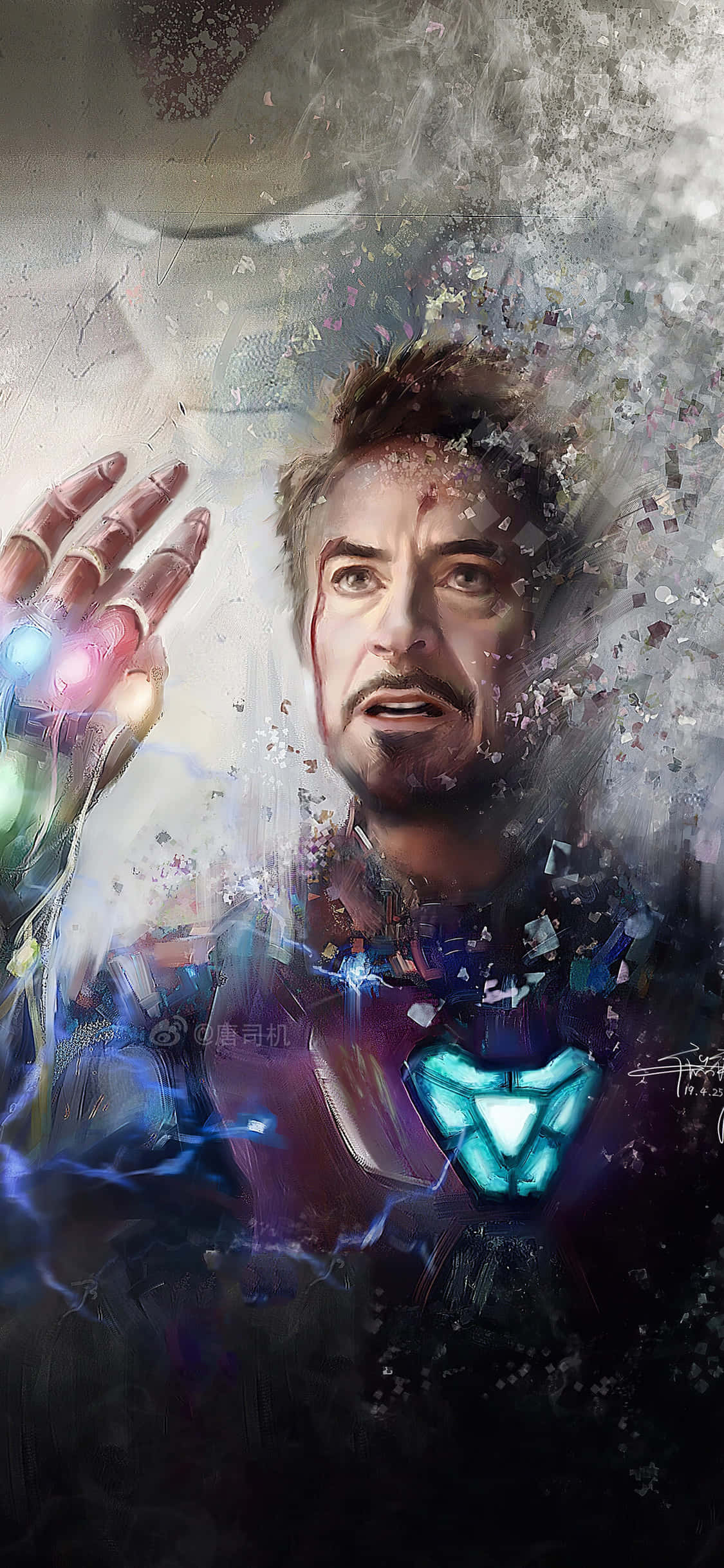 iPhone X Iron Man Arkaplanı Kaybolan Iron Man Duvar Kağıdı
