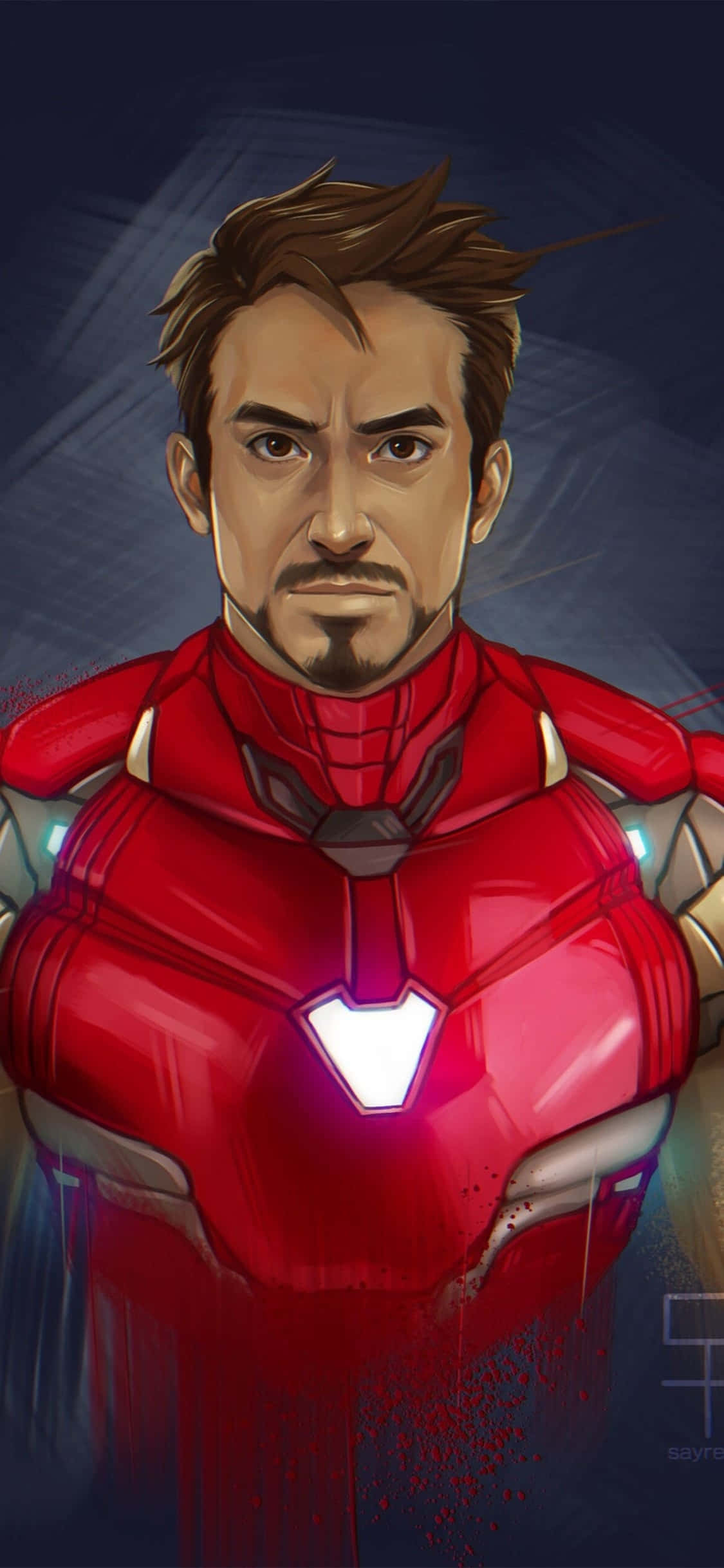 iPhone X Iron Man Arka Planı Iron Man Hayran Sanatı Duvar Kağıdı