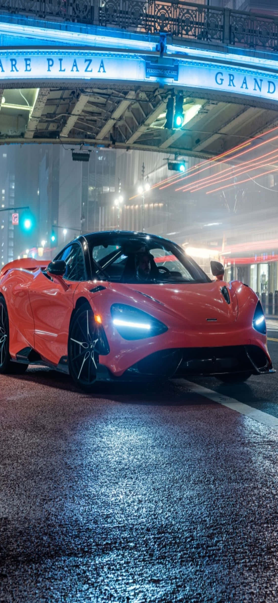 iPhone X McLaren 720s Araba Gösterisi Arka Planı Duvar Kağıdı