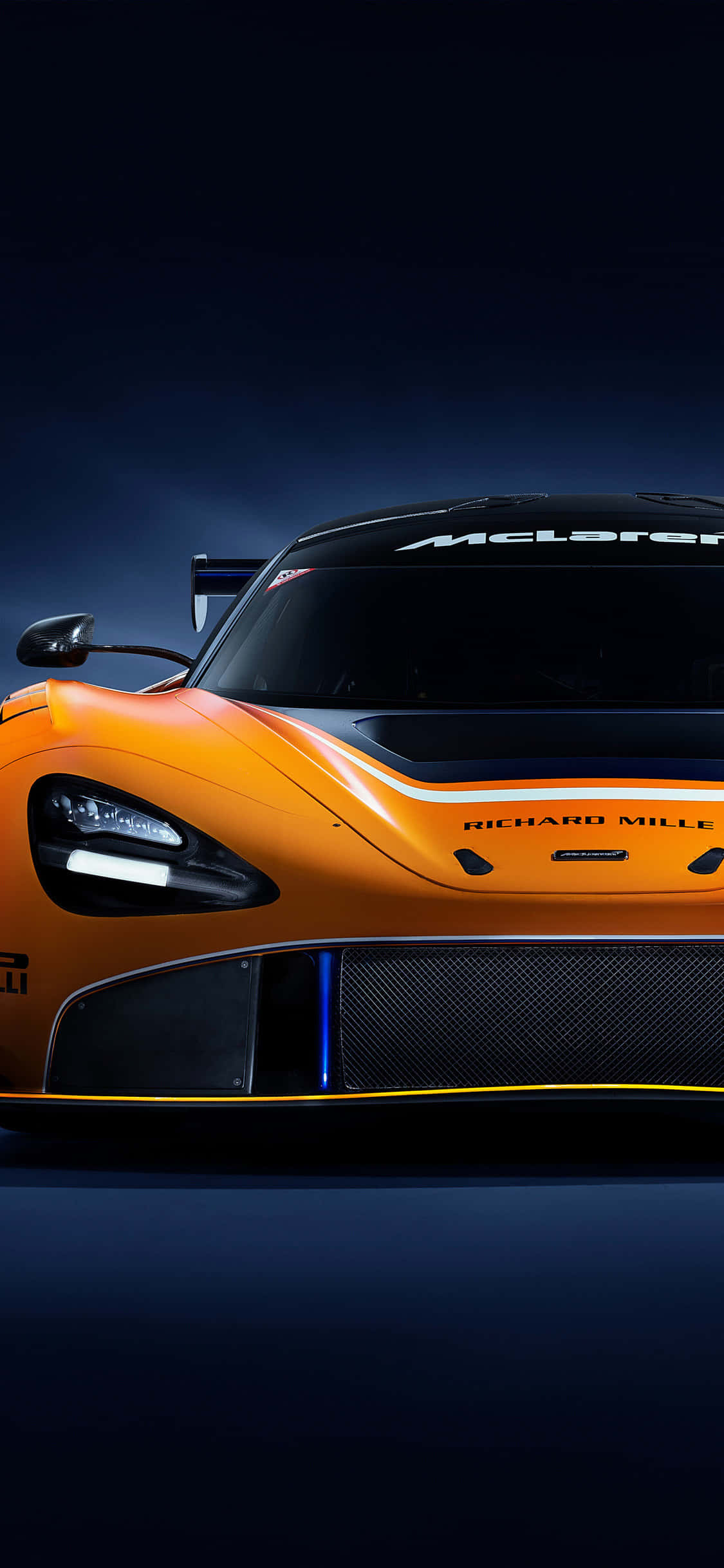iPhone X McLaren 720s GT3 Yarış Arabası Arka Planı Duvar Kağıdı