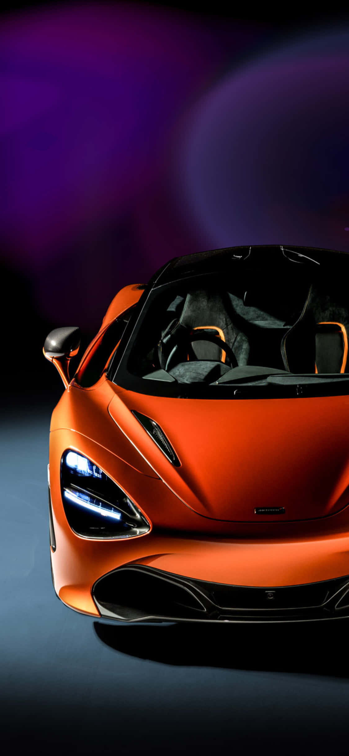 iPhone X McLaren 720s Turuncu Spor Araba Arka Planı Duvar Kağıdı