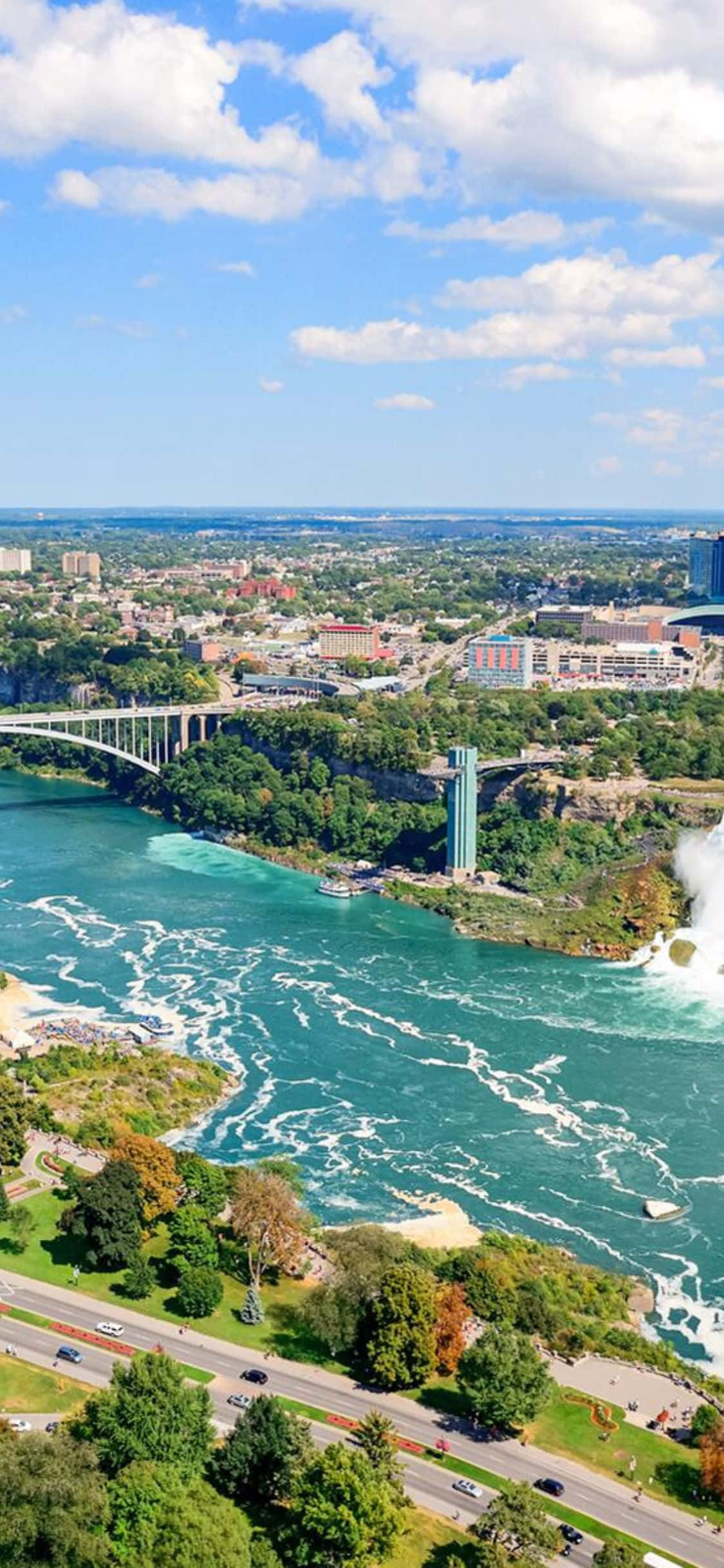 iPhone X Niagara Şelaleleri Nehri Arkaplan Duvar Kağıdı