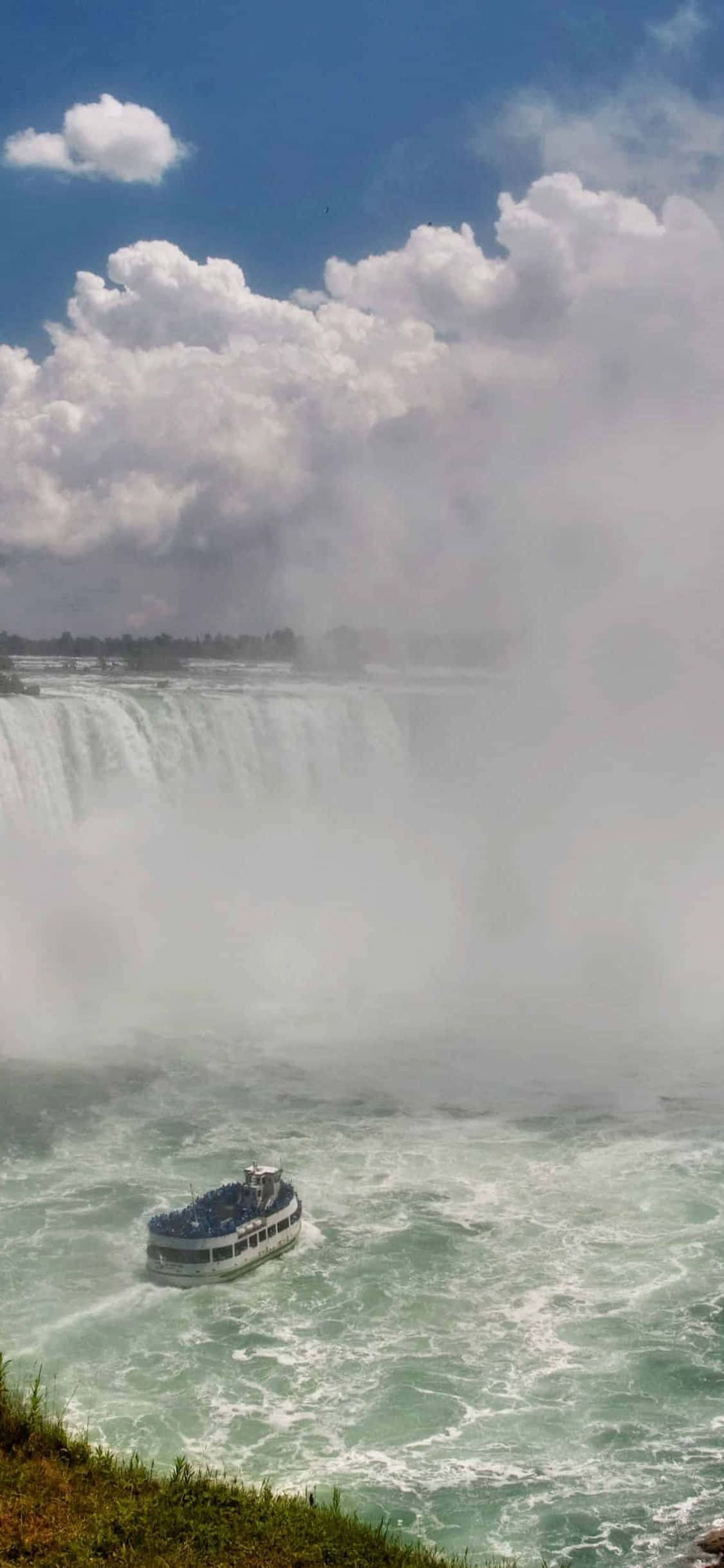 iPhone X Ontario Niagara Şelalesi Arka Planı Duvar Kağıdı