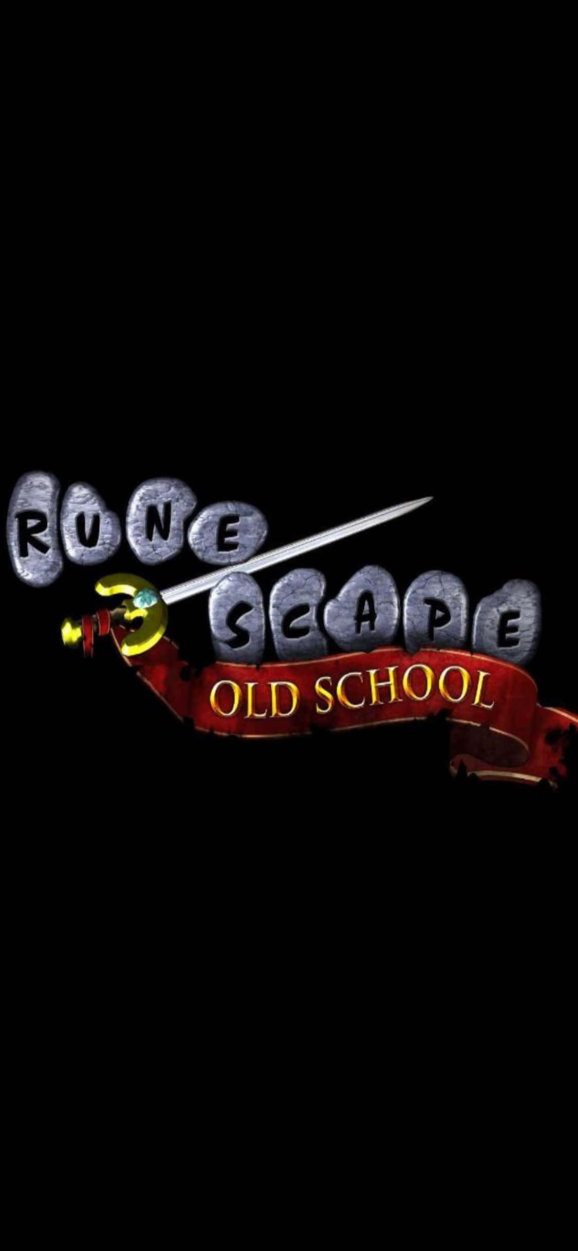 iPhone X Runescape Oldschool Arka Planında Kılıç Duvar Kağıdı