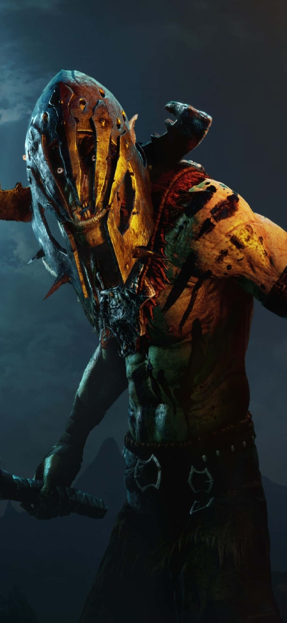 iPhone X Shadow Of Mordor Gece Getiricisi Arka Planı Duvar Kağıdı