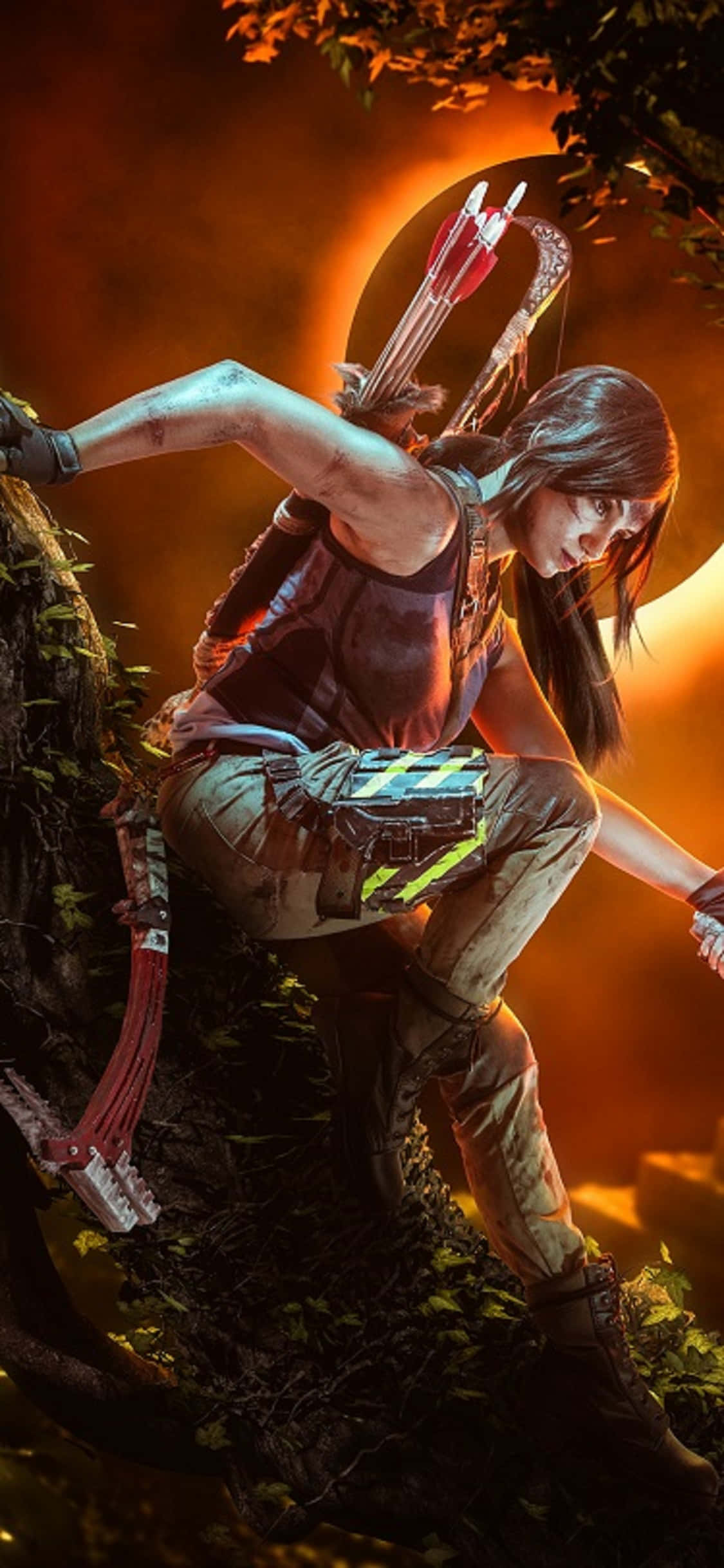 iPhone X Shadow of the Tomb Raider'da Dünyanın Gizemlerini Açığa Çıkarın Duvar Kağıdı
