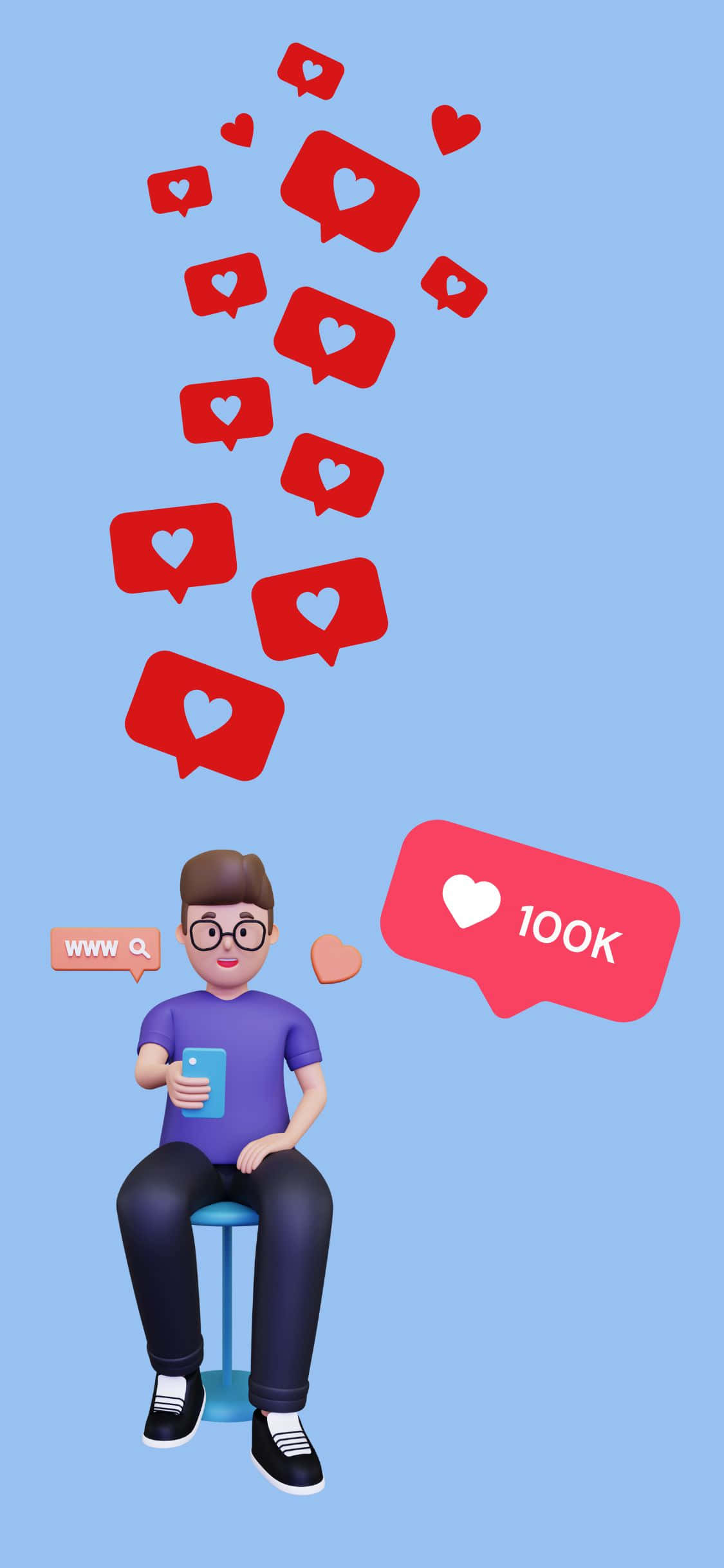 iPhone X Social ile en yeni iPhone deneyimini hissedin Duvar Kağıdı