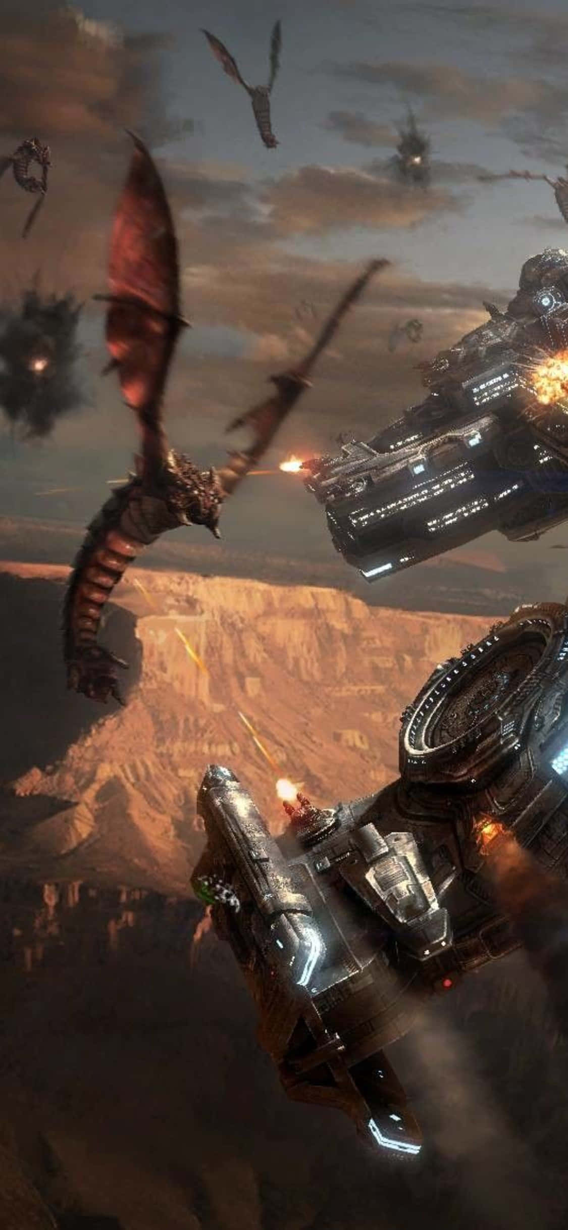 iPhone X StarCraft II Arka Plan Ejderhaları Duvar Kağıdı