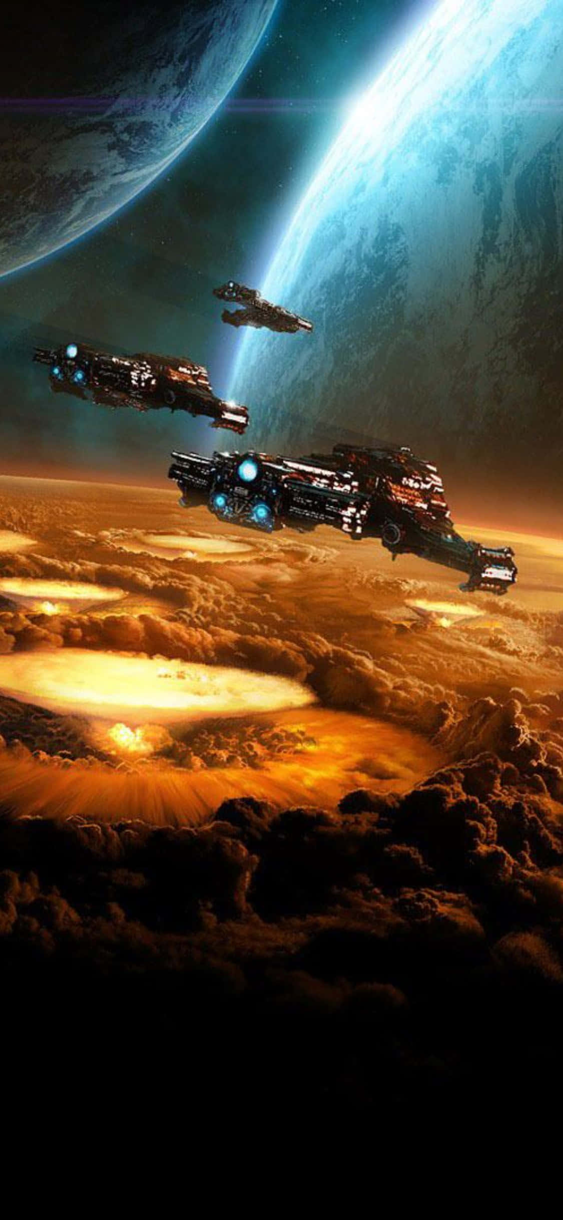 iPhone X Starcraft Ii Arka Plan Gezegen Duvar Kağıdı