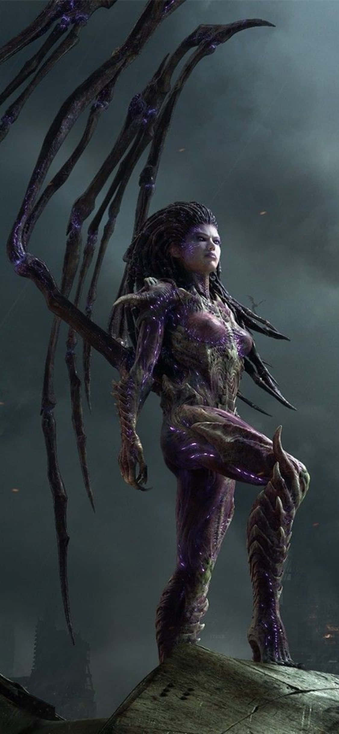 iPhone X Starcraft Ii Arka Plan Gri Gökyüzü Duvar Kağıdı