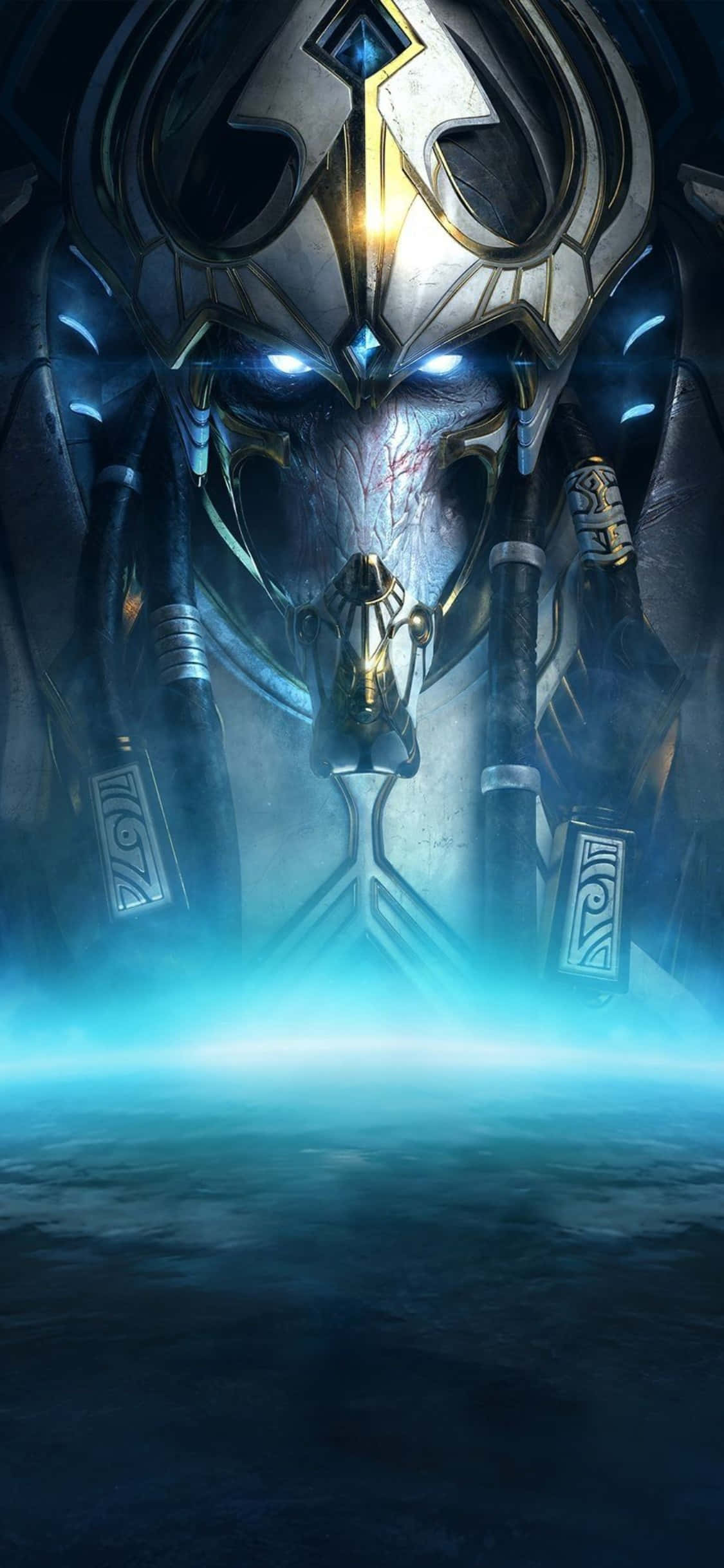 iPhone X StarCraft II Arka Plan Mavi Artanis Duvar Kağıdı