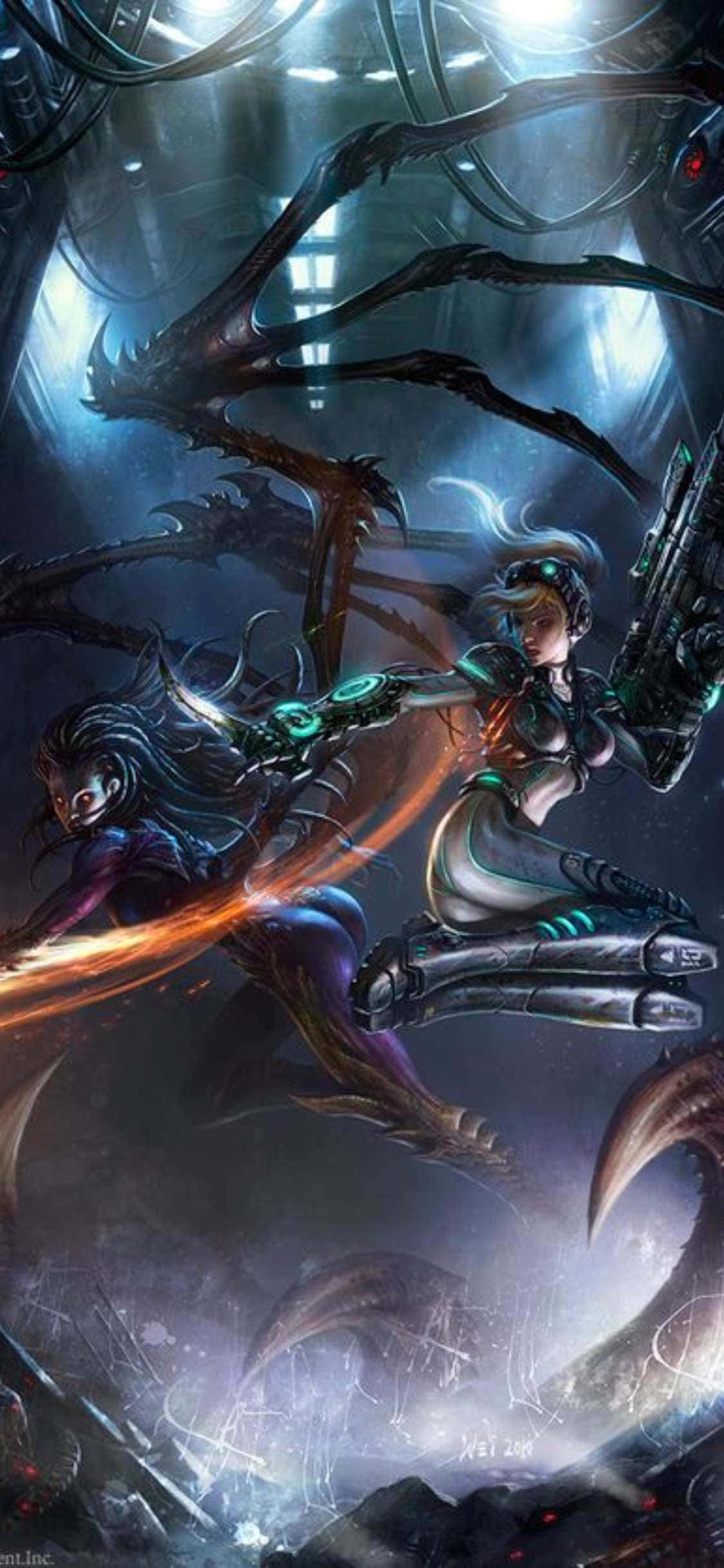 iPhone X StarCraft II Arka Planı Sarah Nova Duvar Kağıdı