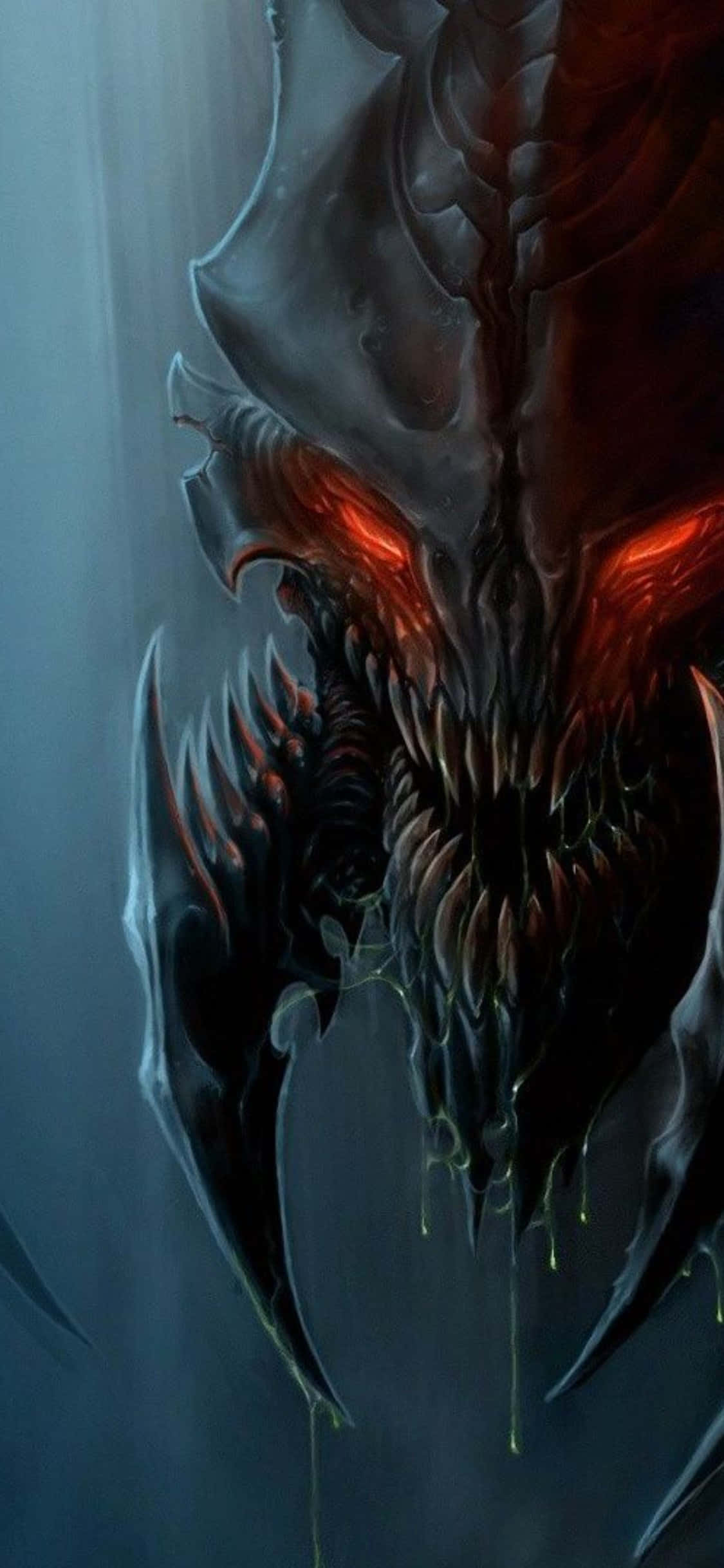 iPhone X Starcraft II Arkaplan Kırmızı Gözler Duvar Kağıdı