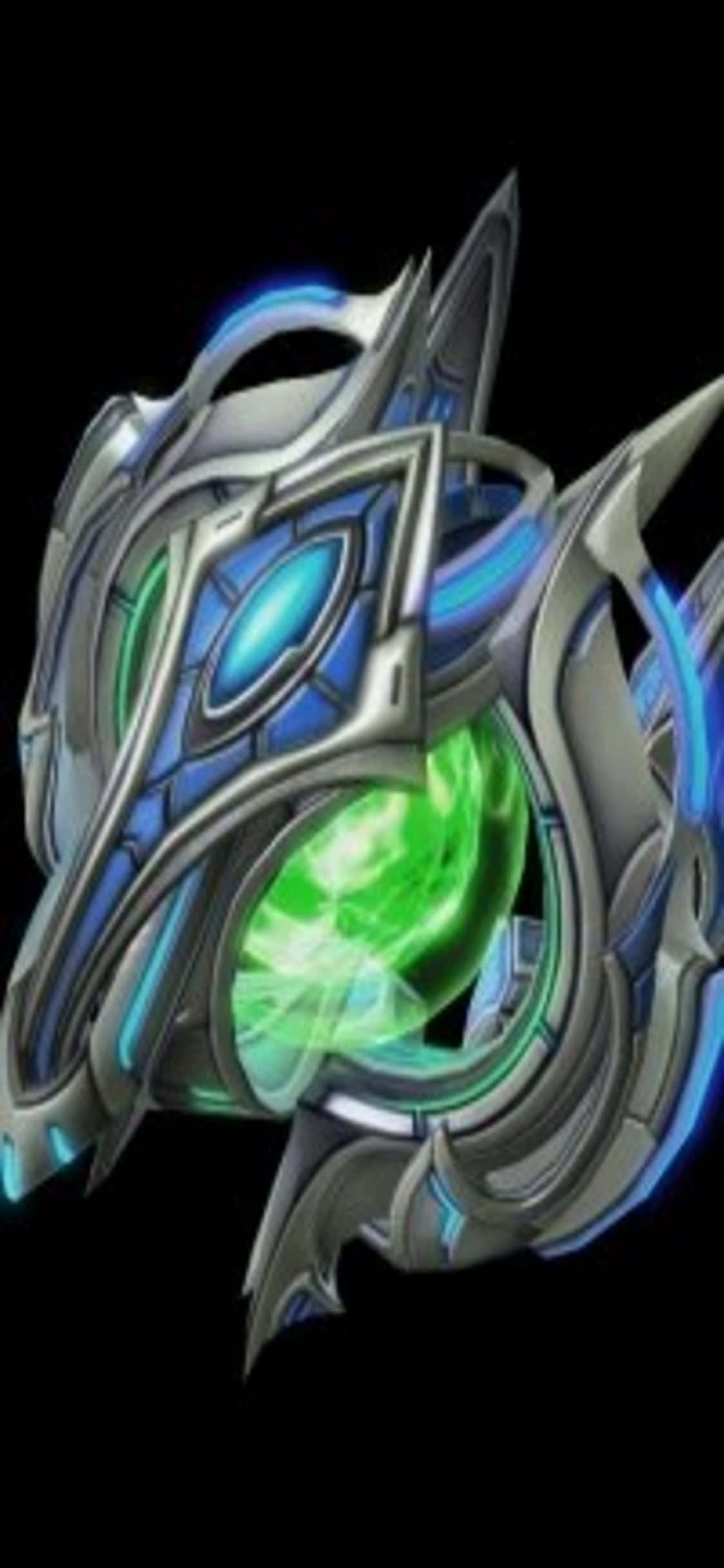 iPhone X Starcraft II Yeşil Çekirdekli Arkaplan Duvar Kağıdı
