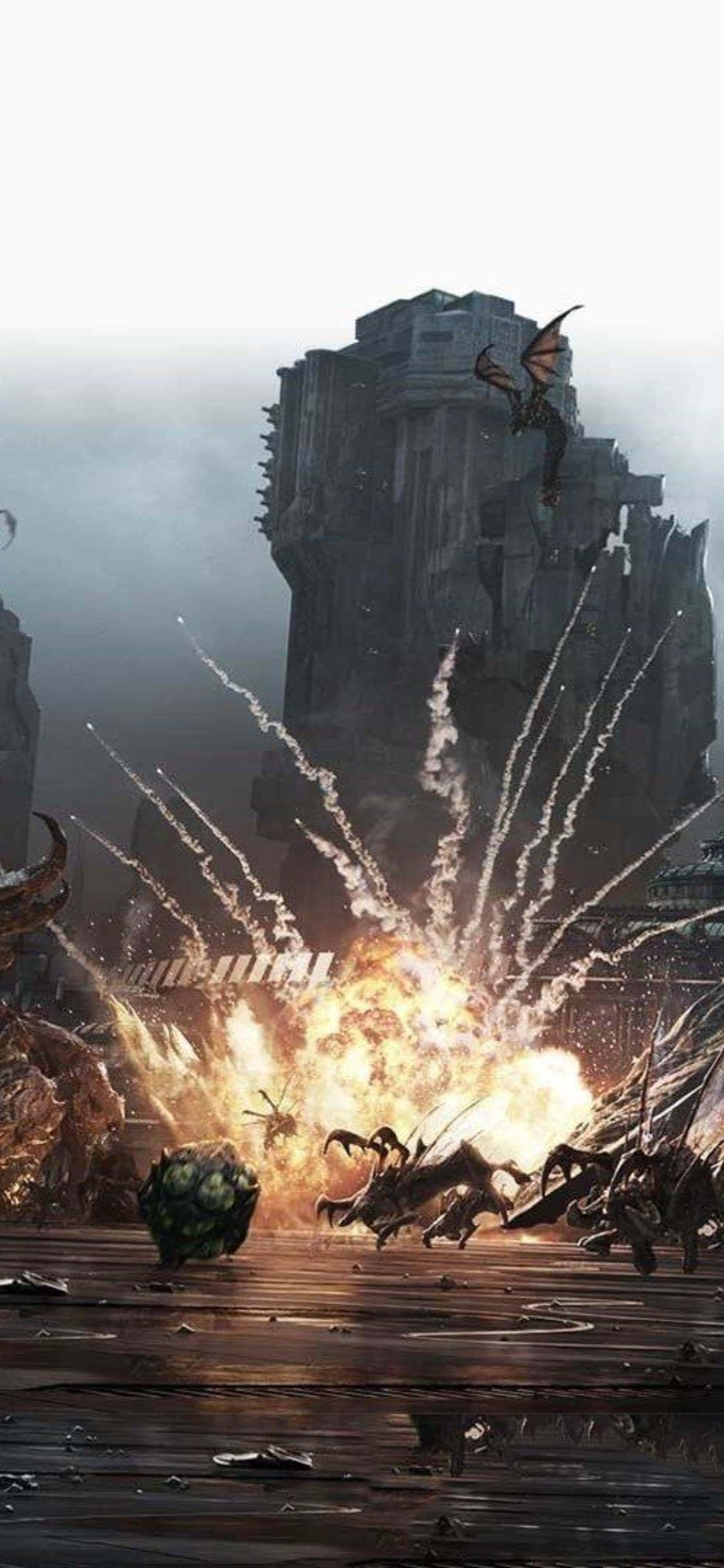iPhone X Starcraft II Zerg Arkaplan Duvar Kağıdı