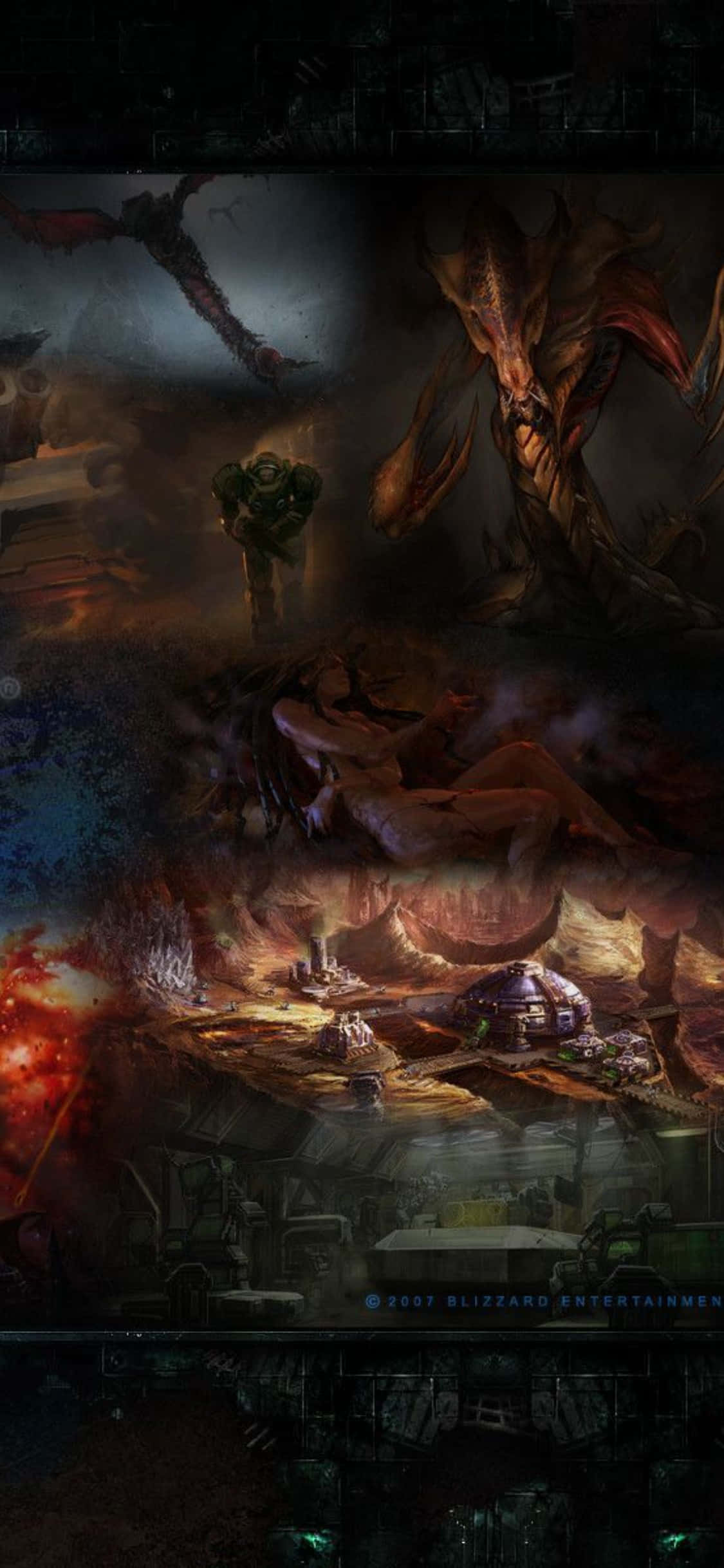 iPhone X'te Starcraft II Oynamaya Hazır Olun Duvar Kağıdı