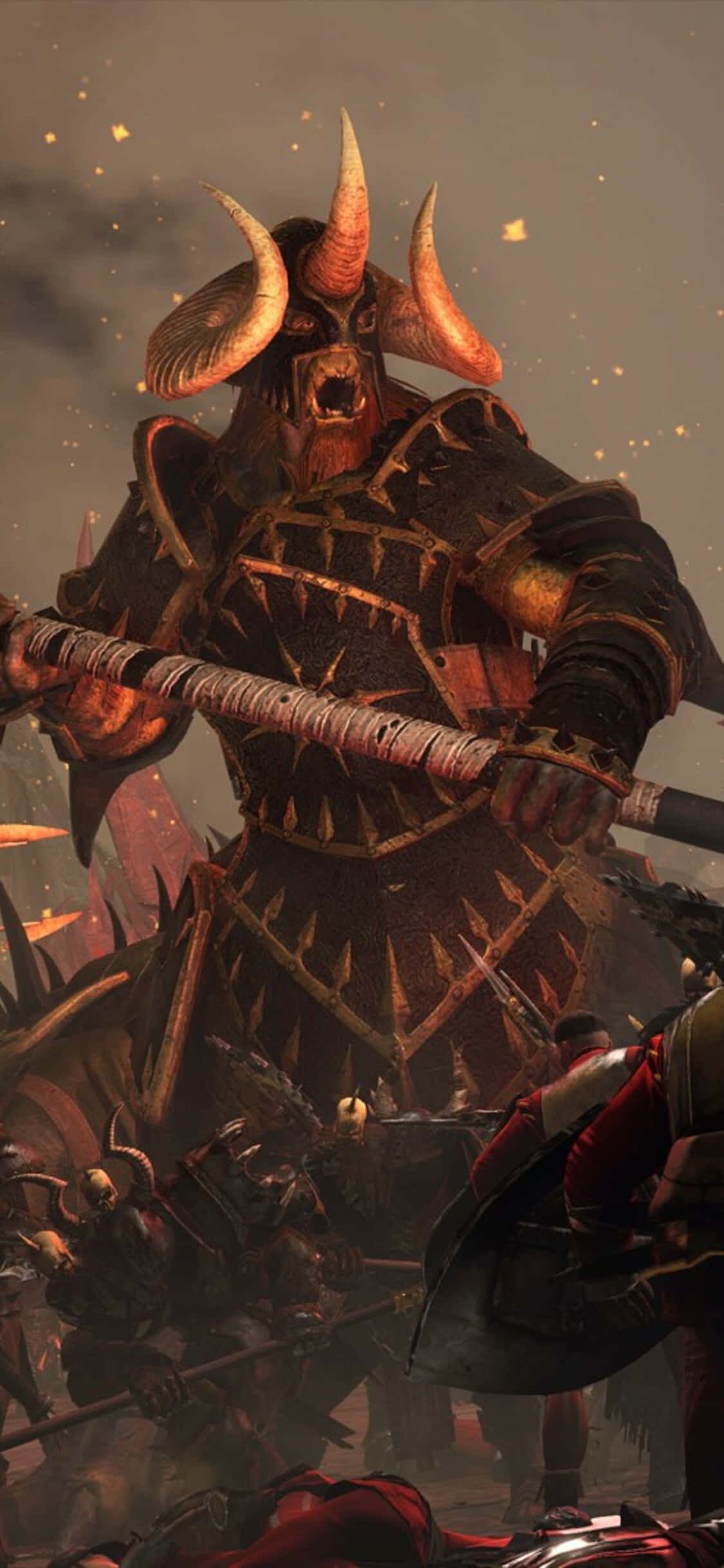 iPhone X'te Total War Warhammer kampanyasında ayağa kalkın ve güçlerinize katılın Duvar Kağıdı