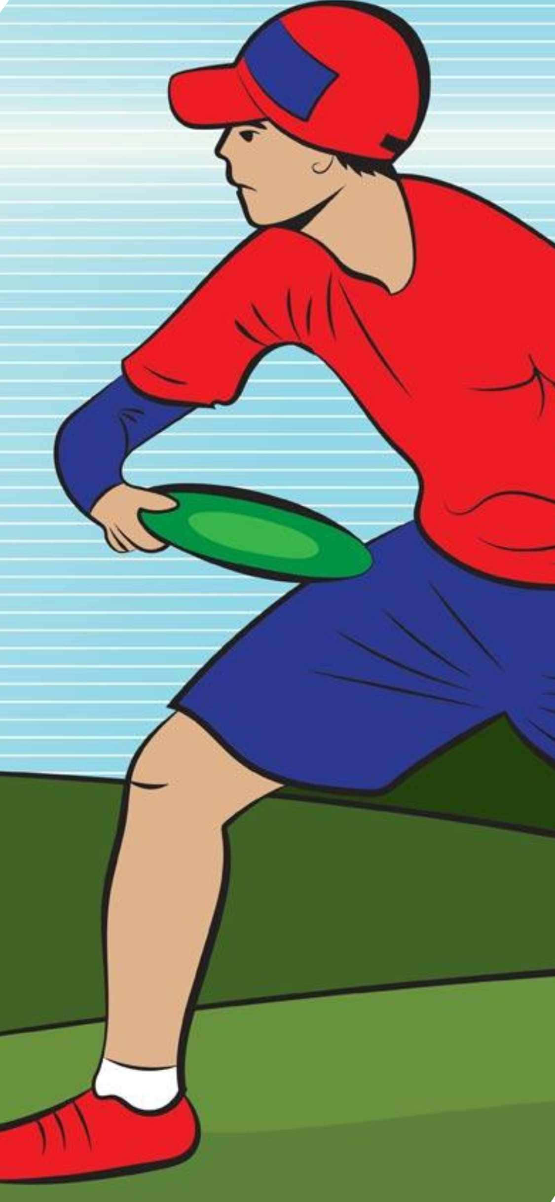 iPhone X Ultimate Frisbee Arka Plan İllüstrasyonu Duvar Kağıdı