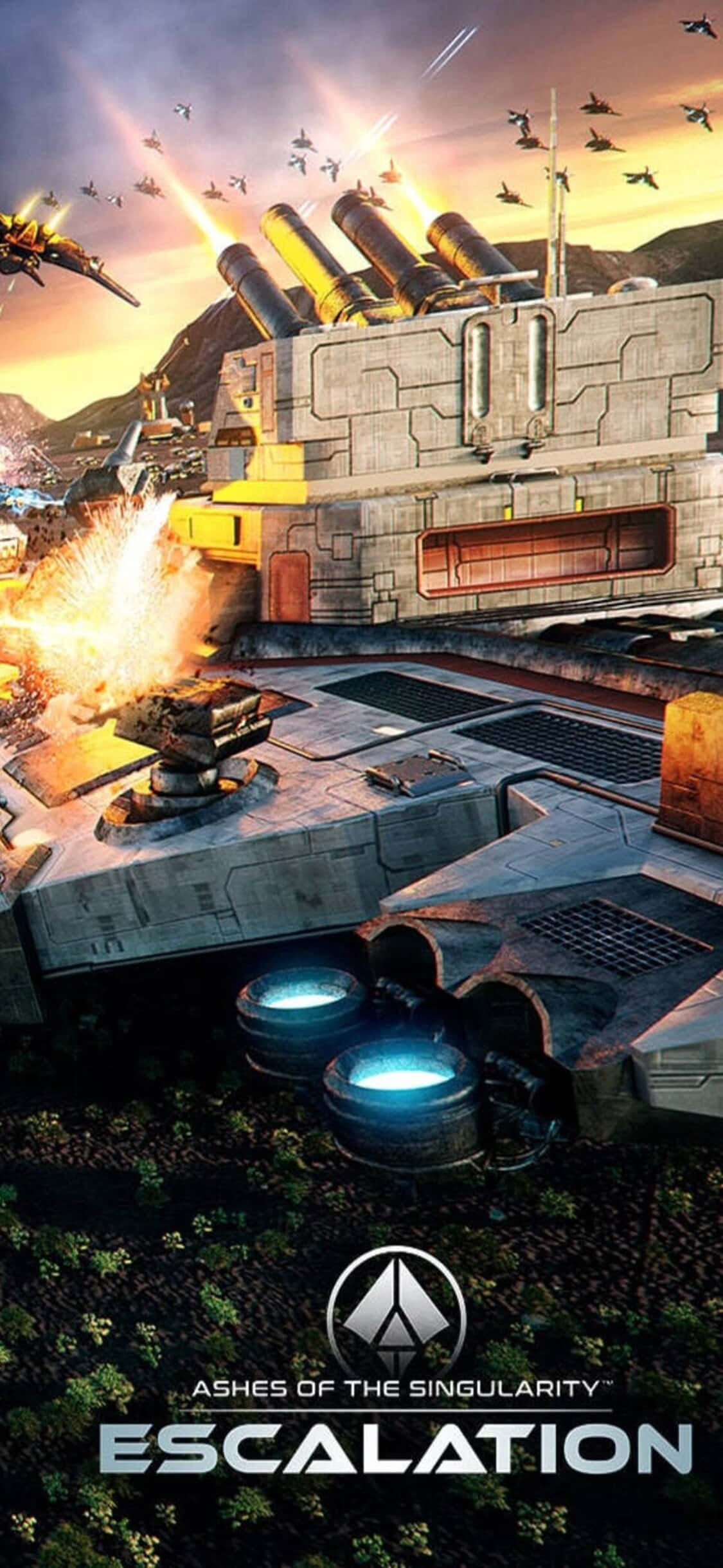iPhone X ve Ashes of the Singularity ile heyecan verici bir Bilim Kurgu dünyası deneyimleyin Duvar Kağıdı