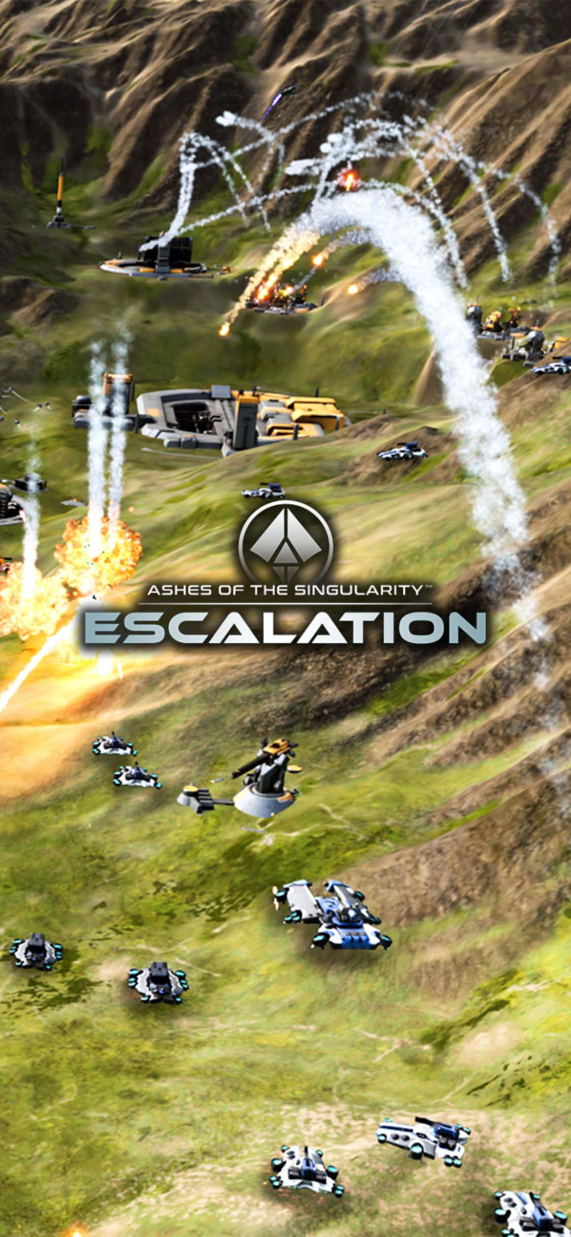iPhone X ve Ashes of the Singularity Escalation ile Son Teknoloji Oyun Keyfini Çıkarın Duvar Kağıdı