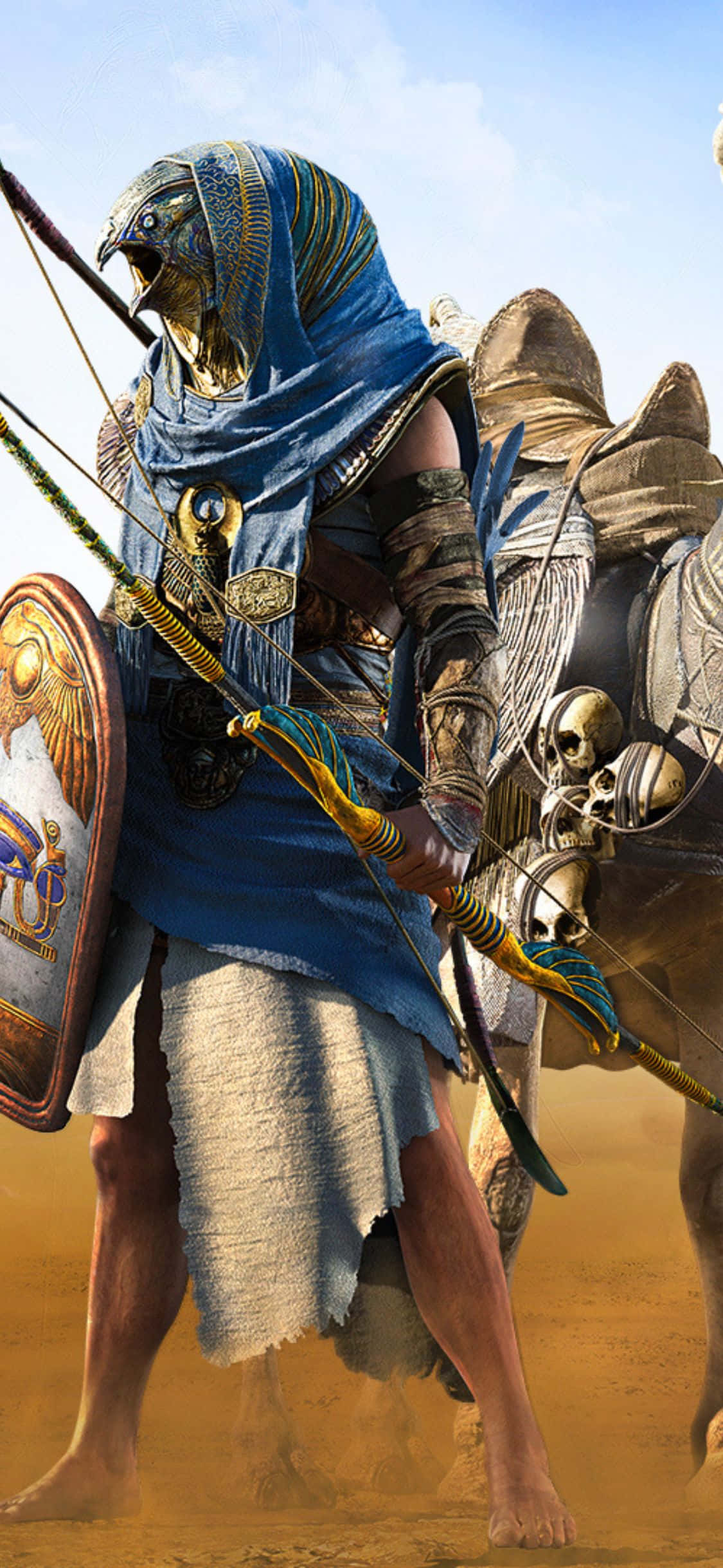 iPhone X ve Assassin's Creed Origins'inizle macera dolu bir hayatı kucaklayın Duvar Kağıdı
