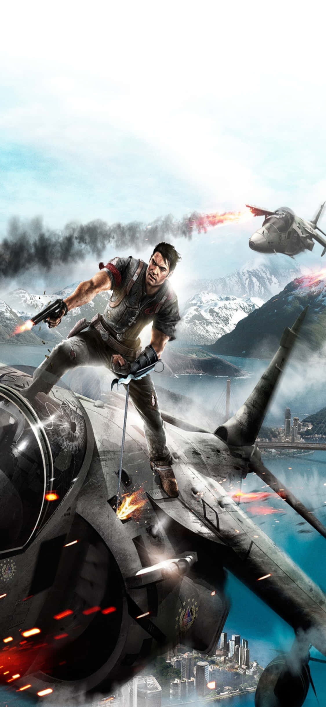 iPhone X ve Just Cause 4 ile Kaosu Serbest Bırakın Duvar Kağıdı