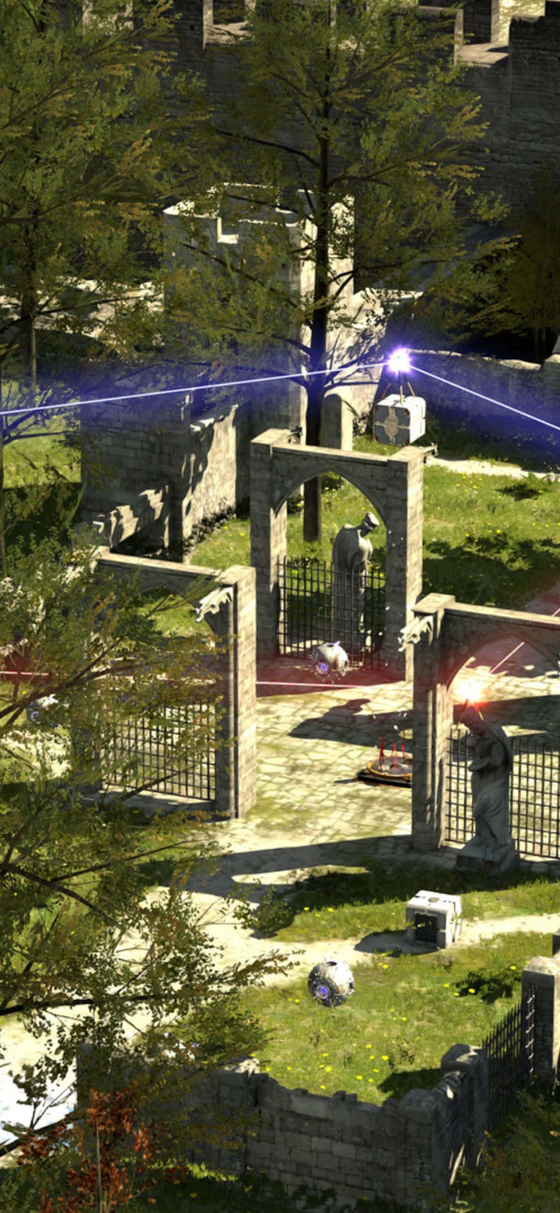 iPhone X ve The Talos Principle'ın Çarpıcı Bir Görsel Temsili Duvar Kağıdı