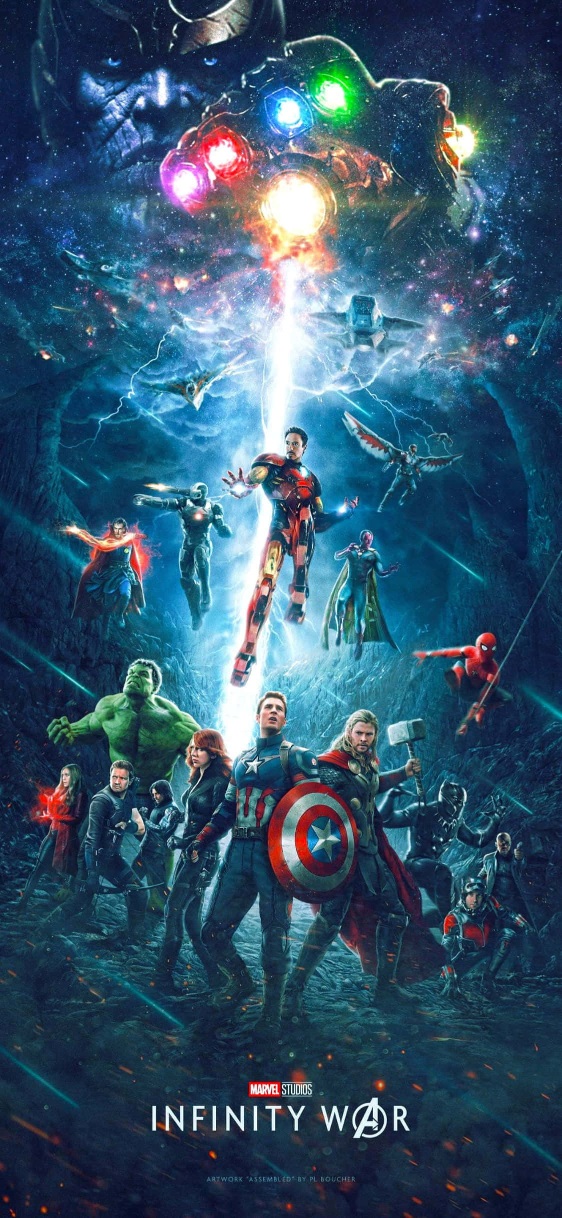 iPhone XS Avengers Infinity War Arka Planı Duvar Kağıdı