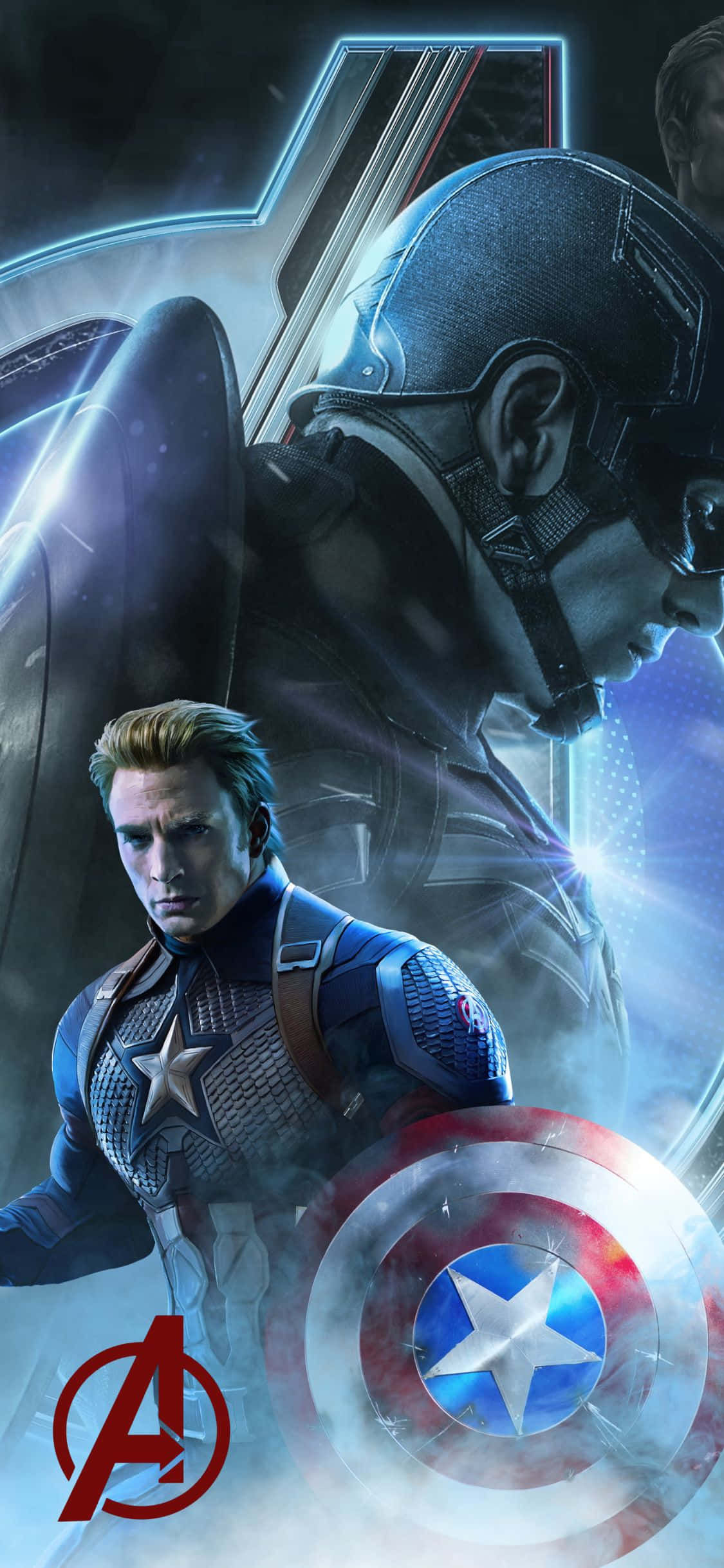 iPhone XS Avengers Duvar Kağıdı Kaplama Kaptan Amerika Duvar Kağıdı