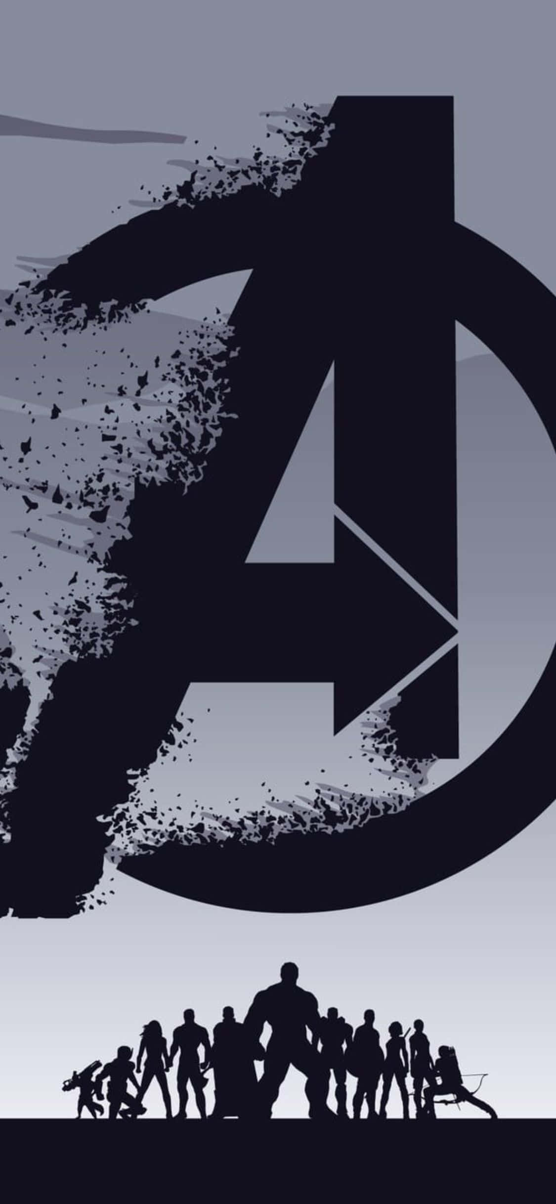 iPhone XS Avengers Endgame Logosu Arkaplanı Duvar Kağıdı