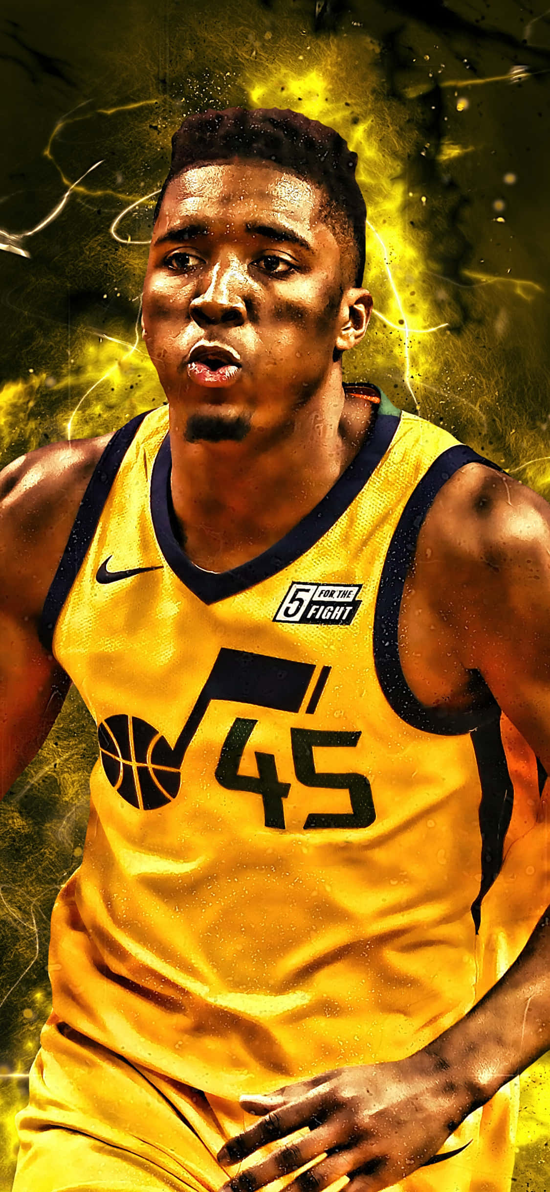 iPhone Xs Basketbol Donovan Mitchell Arkaplanı Duvar Kağıdı