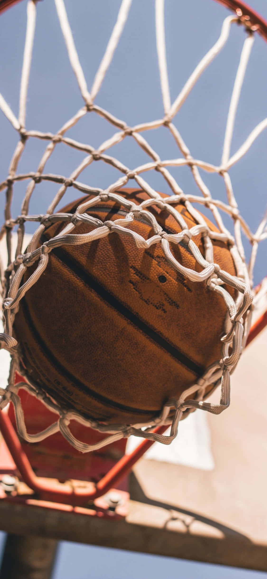 iPhone Xs Basketbol Ağı Arka Planı Duvar Kağıdı