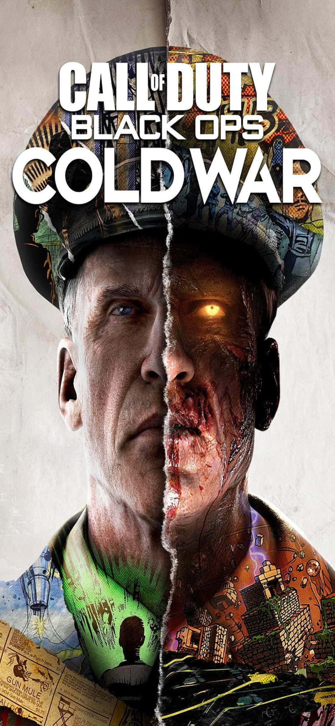 iPhone XS Call Of Duty Black Ops Cold War Zombiler Sanat Arka Planı Duvar Kağıdı