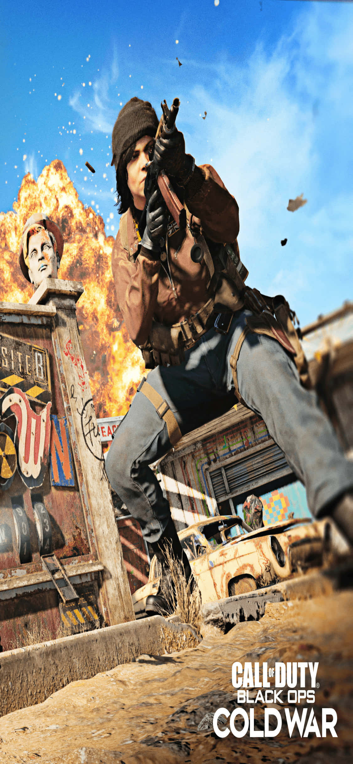 iPhone XS Call Of Duty Black Ops Cold War Sızdırılmış Arka Planı Duvar Kağıdı