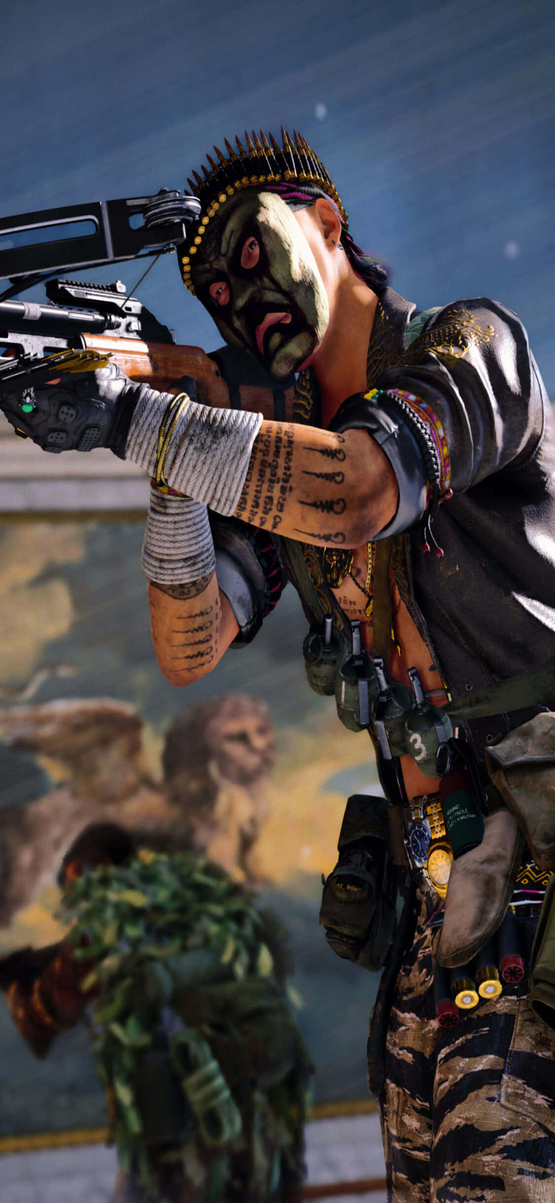 iPhone XS Call Of Duty Black Ops Cold War Tatar Yayı Arka Planı Duvar Kağıdı