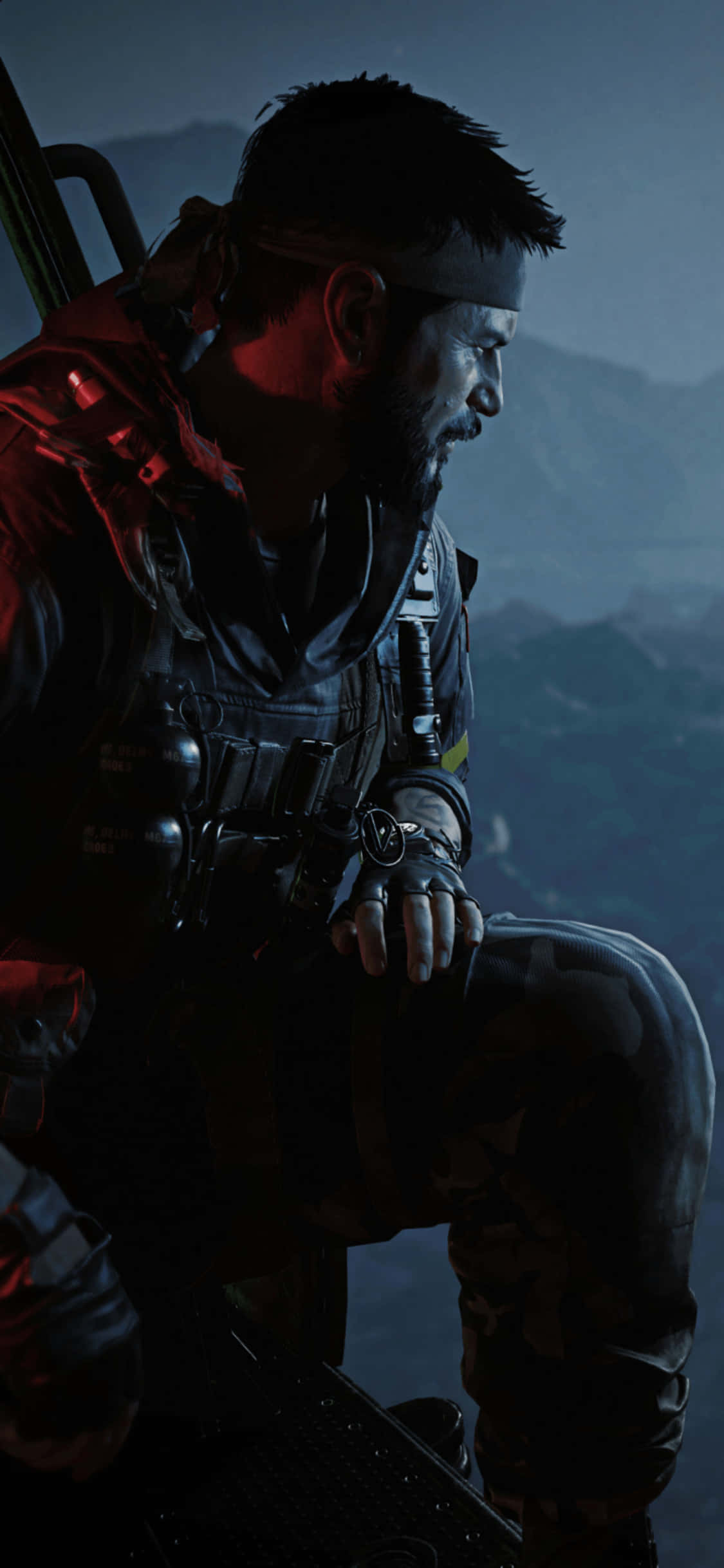 iPhone XS Call Of Duty Black Ops Cold War Woods Helikopter Arka Planı Duvar Kağıdı