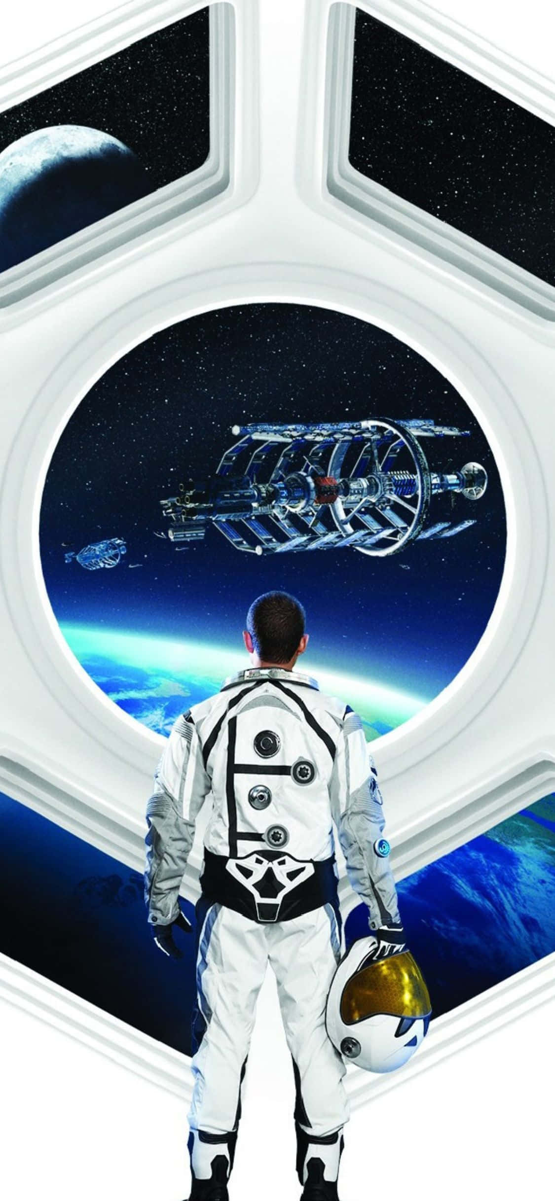 iPhone XS Civilization Beyond Earth Uzay Astronotu Arka Planı Duvar Kağıdı