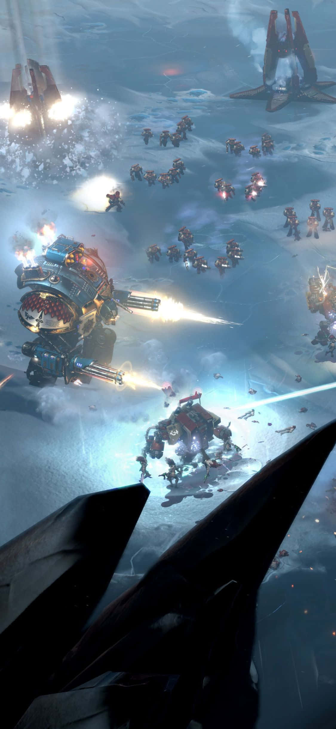 iPhone XS Dawn of War III ile Savaşa Dalın Duvar Kağıdı