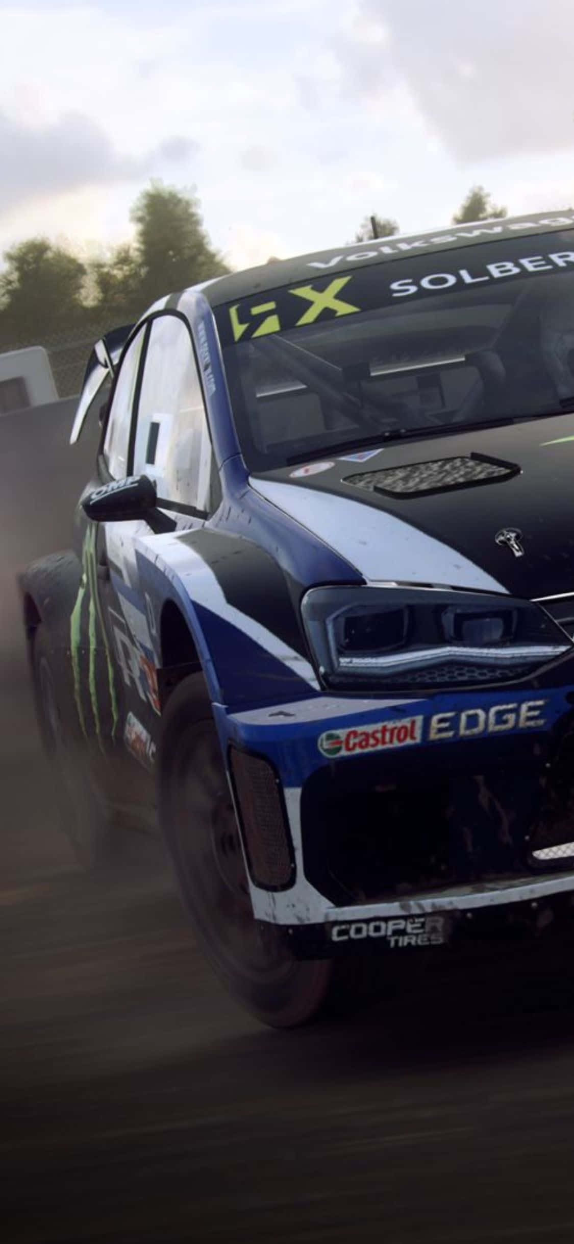 iPhone Xs Dirt Rally ile Zafere Giden Yolu Ateşleyin Duvar Kağıdı