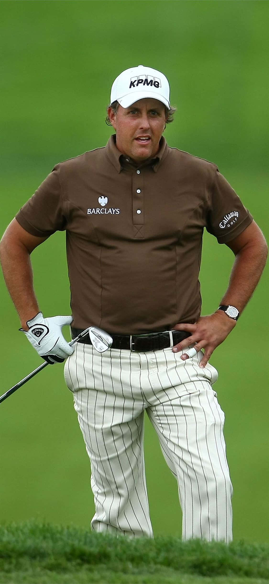iPhone Xs Golf Arka Planı Phil Mickelson ile Duvar Kağıdı