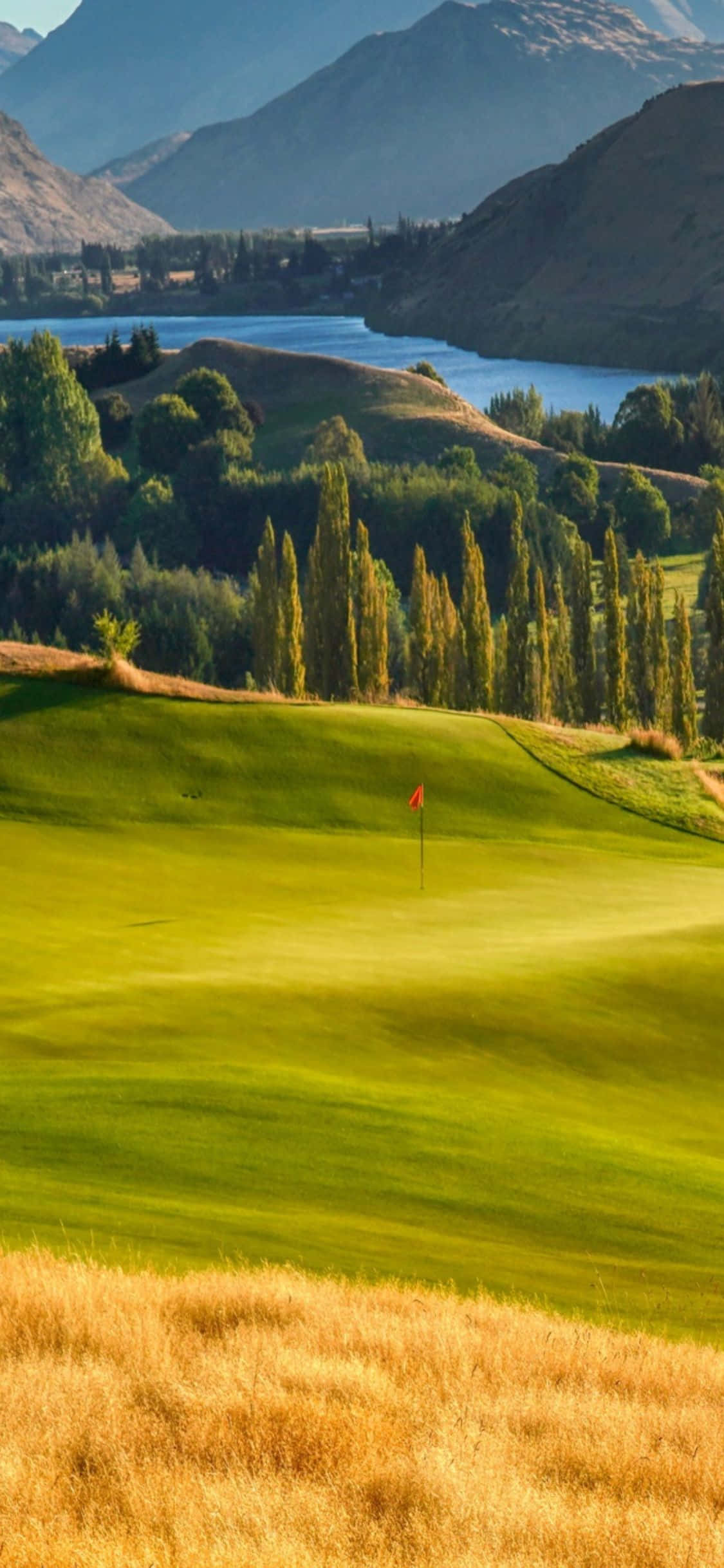iPhone Xs Golf Arka Planı The Hills Golf Kulübü Duvar Kağıdı